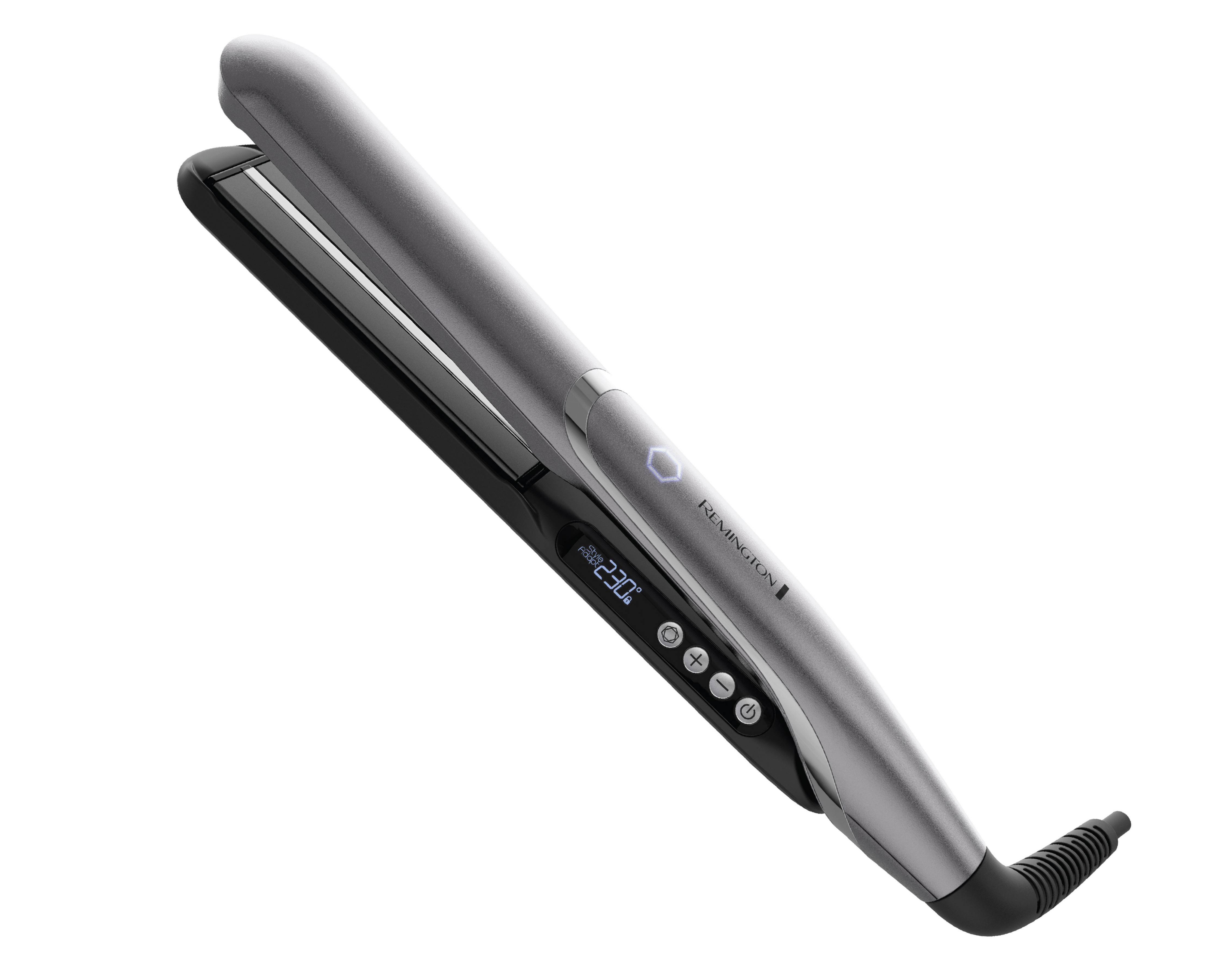 Plancha de Cabello Remington de Cerámica Avanzada y Sensor Inteligente que Regula Temperatura