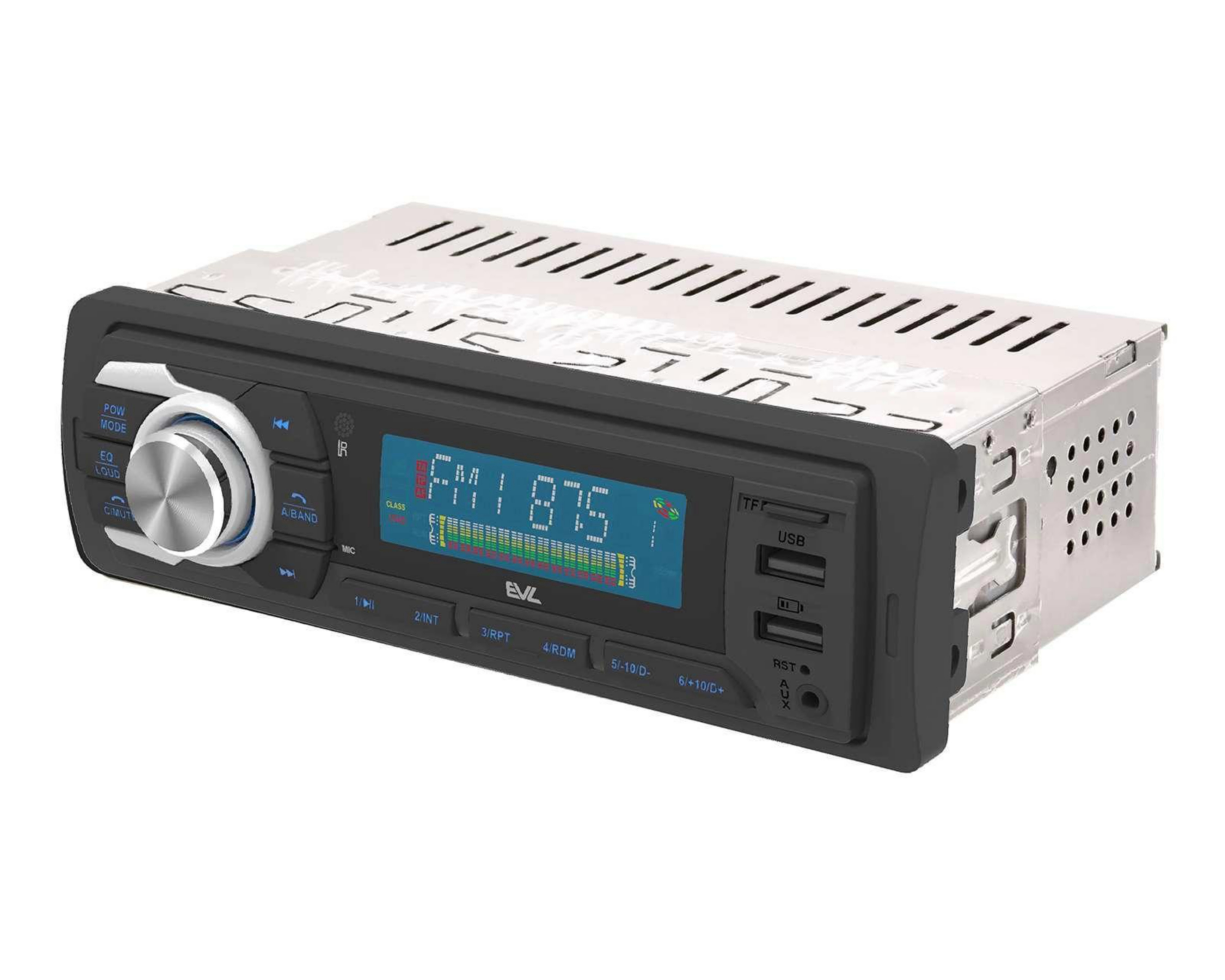 Autoestéreo EVL sin CD ES-3436C-BT con Bluetooth Negro