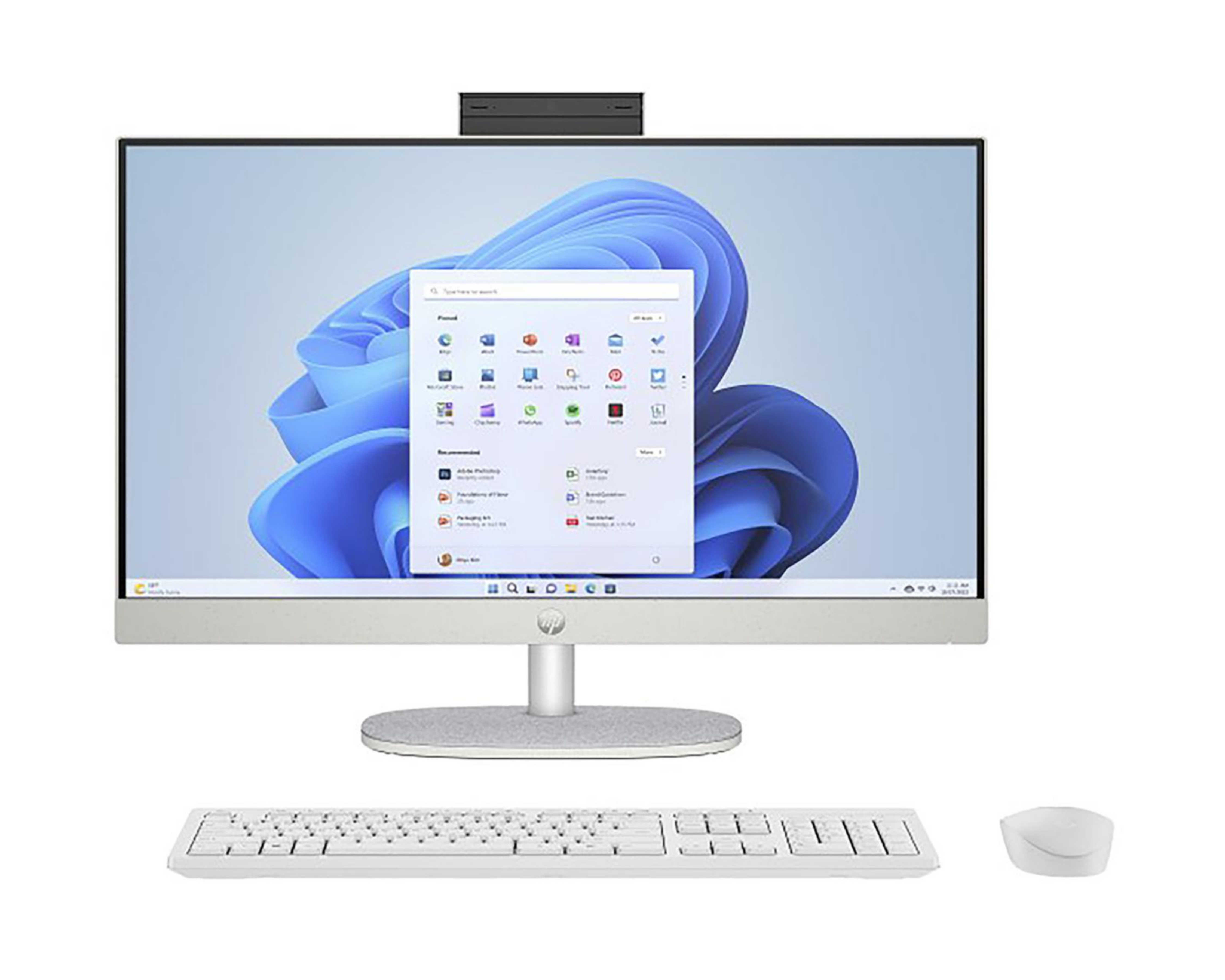 Computadora de Escritorio All-In-One HP 24-CR0019lA 23.8 Pulgadas Windows 11 AMD Ryzen 3 8 GB RAM 512 GB SSD Blanca