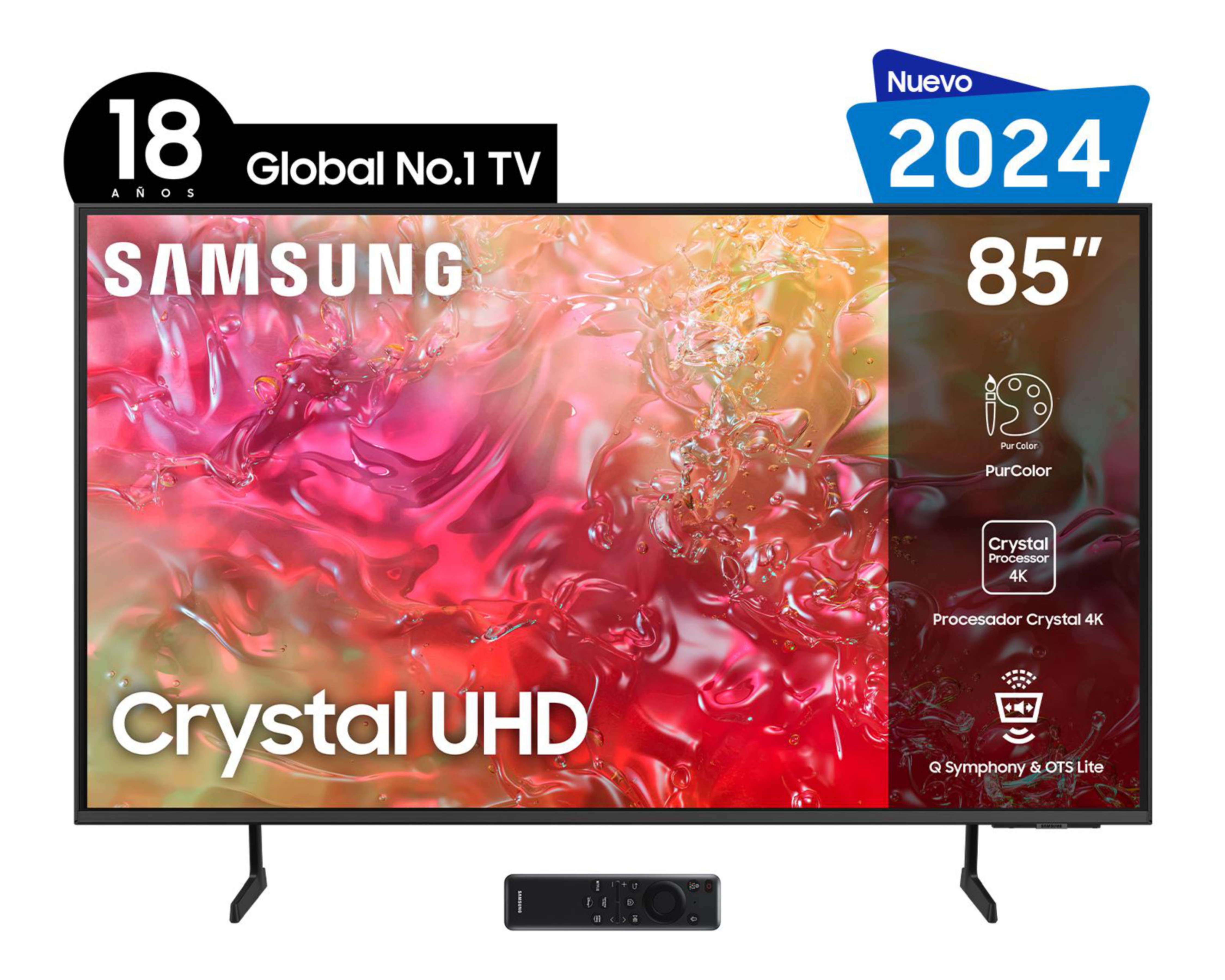 Pantalla Smart TV Samsung Crystal 85