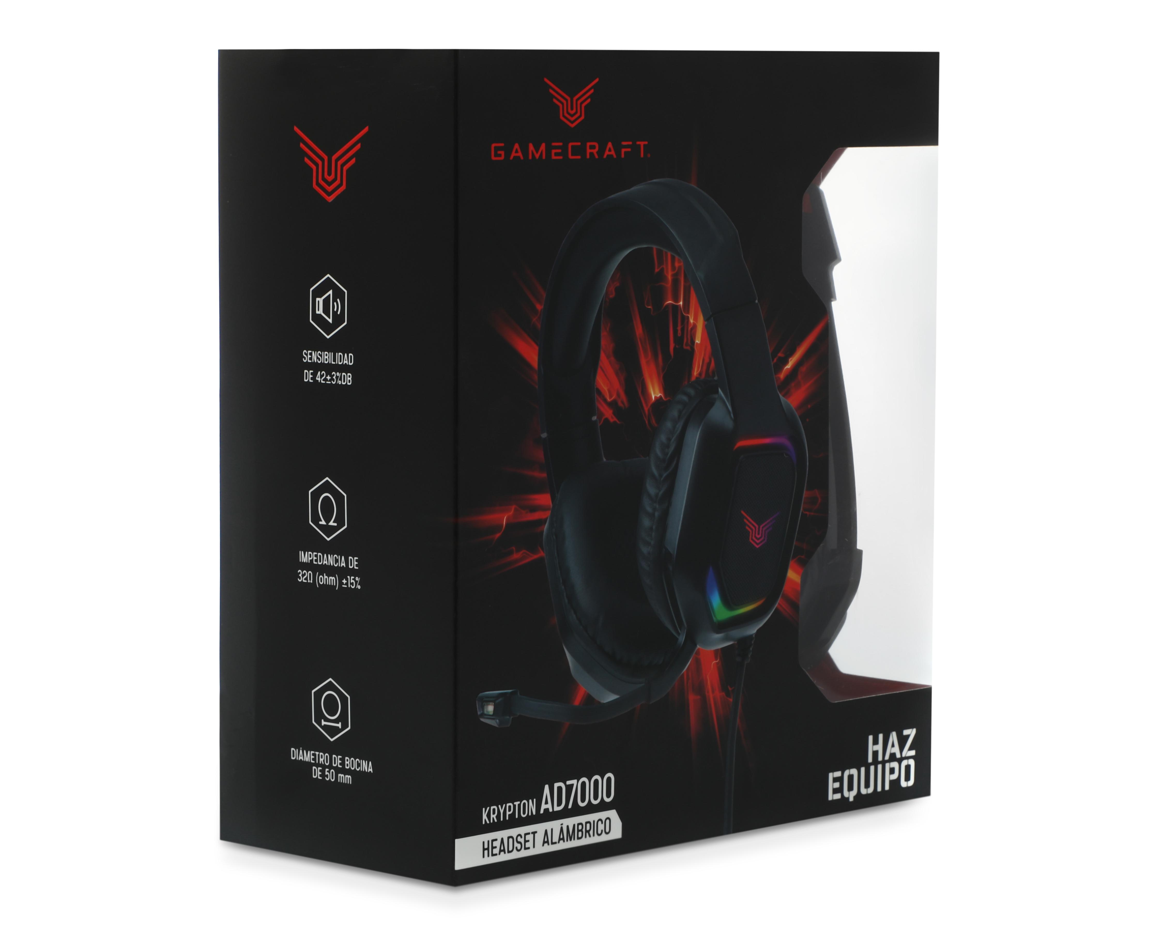 Audífonos de Diadema Gamecraft con Micrófono Krypton AD7000