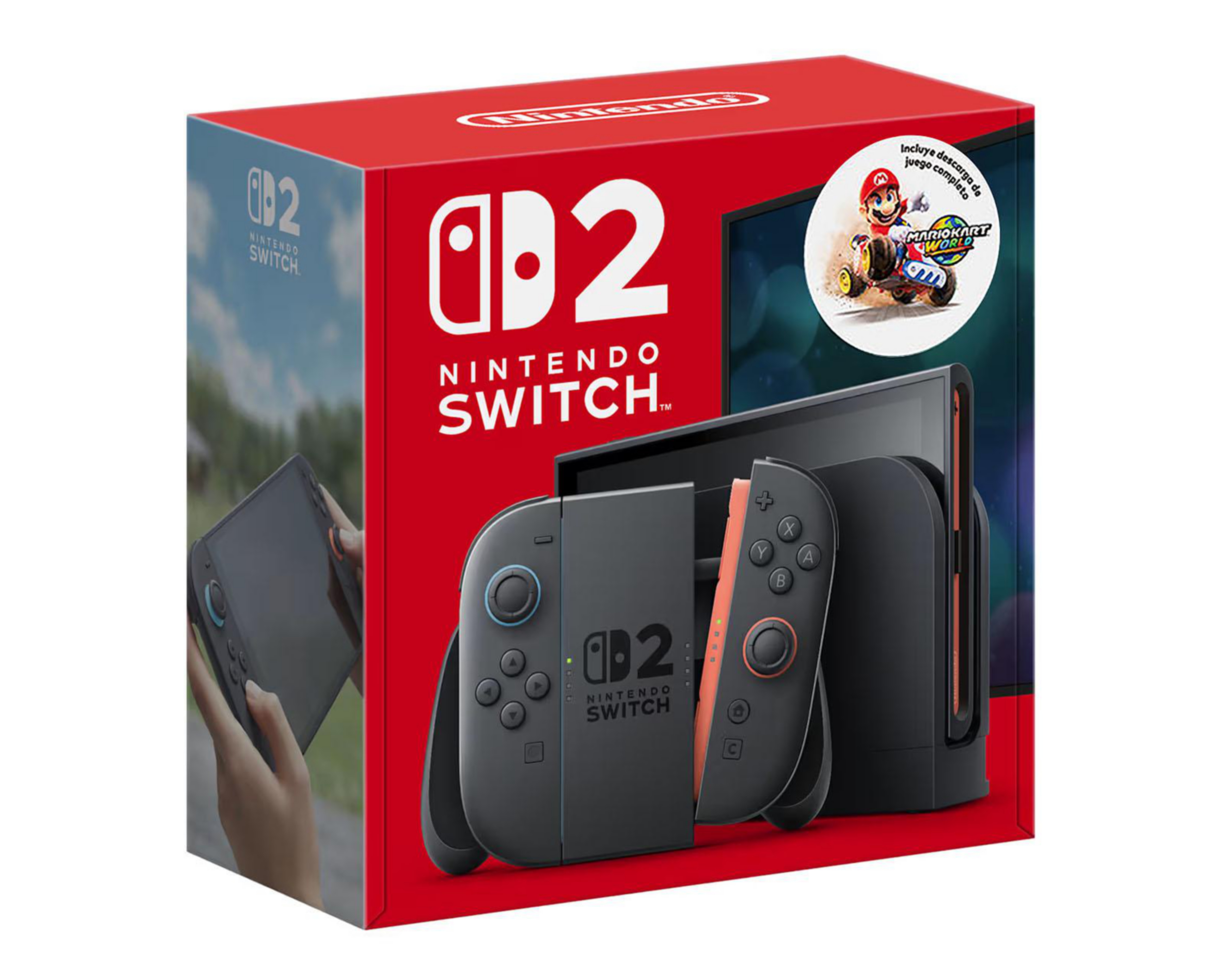 Preventa Consola Portátil Nintendo Switch 2 de 256 GB Negra + Mario Kart World Descargable