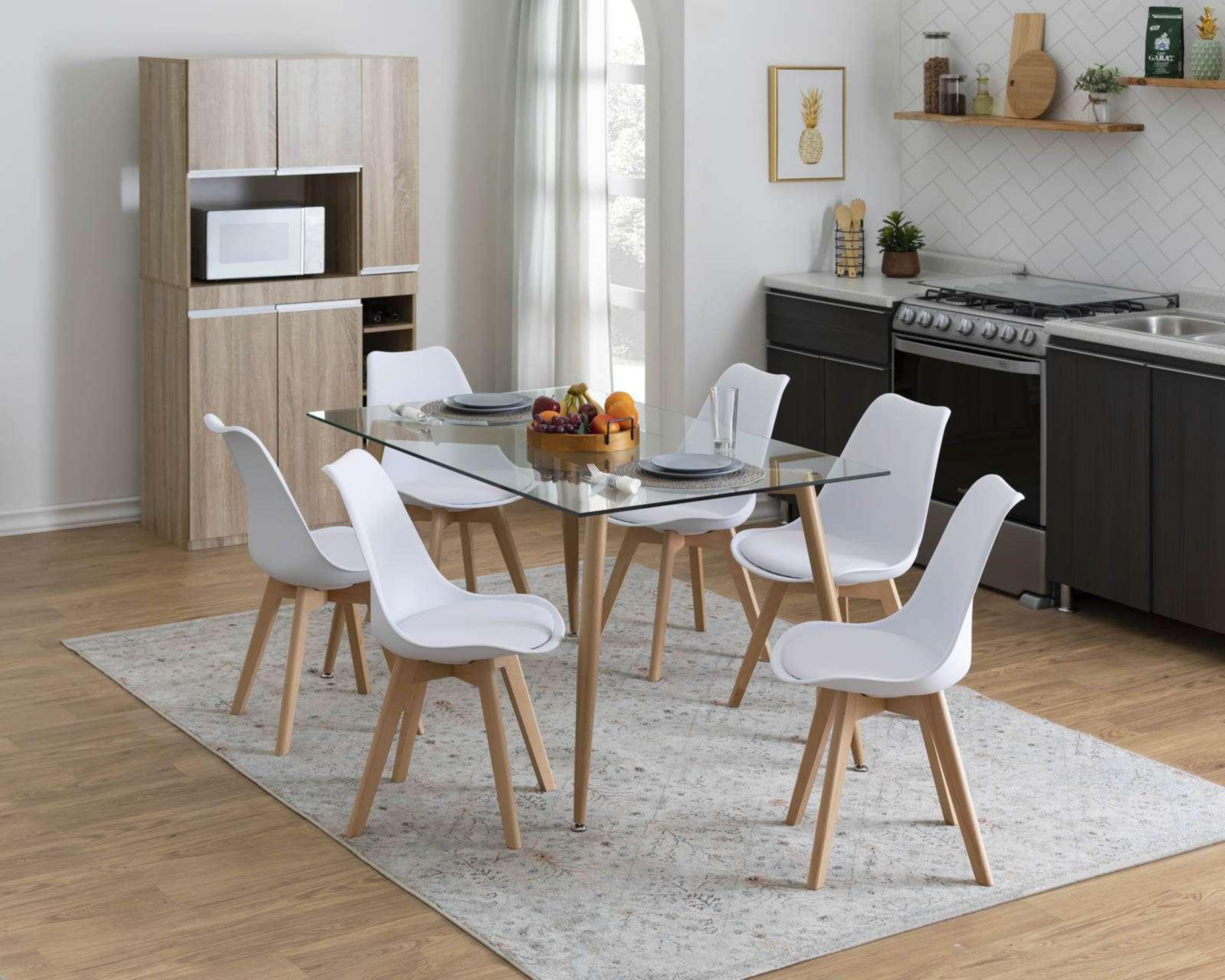 Comedor Valeria Ikal con 6 Sillas
