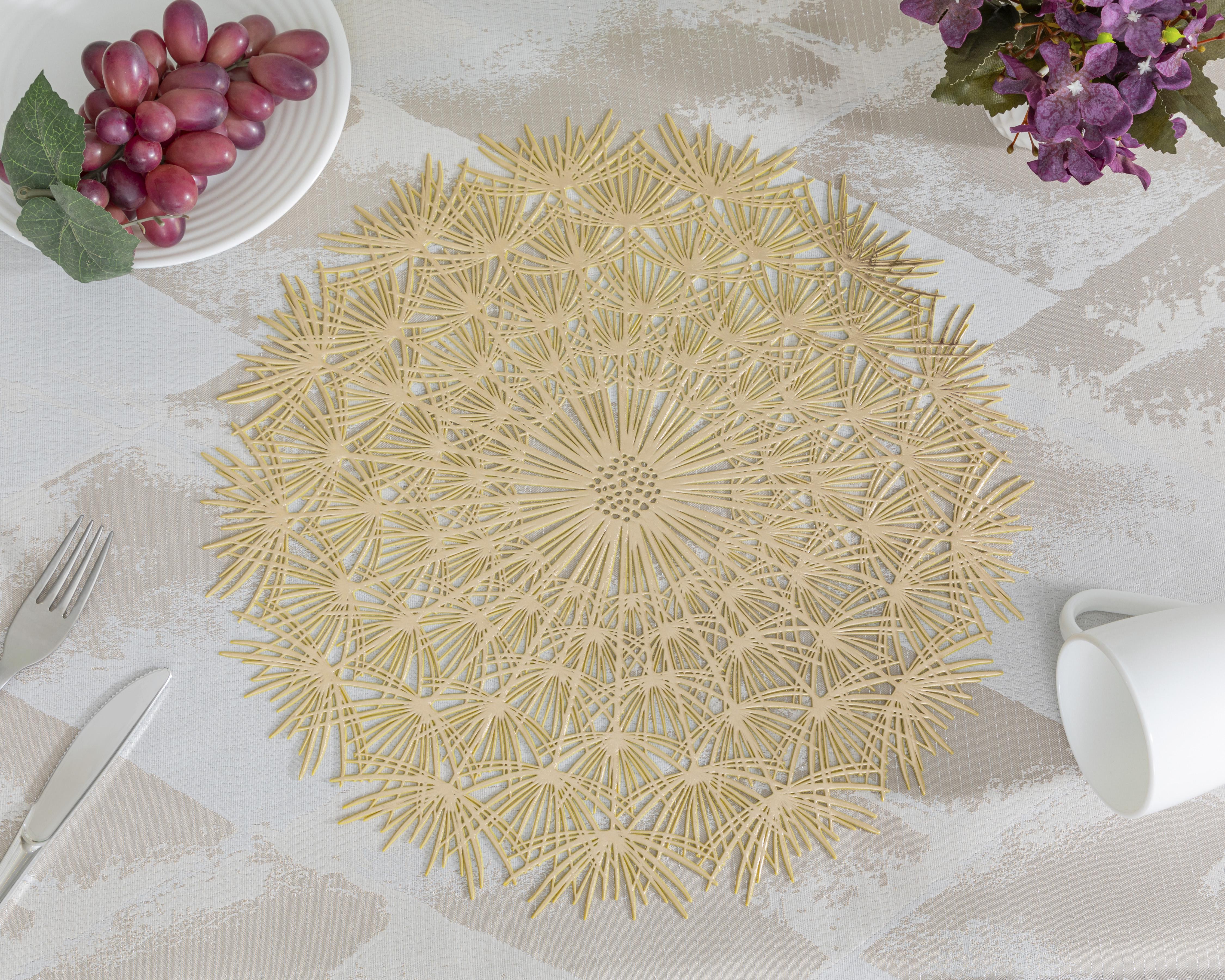 Mantel Individual Starhaus Dorado 4 Piezas