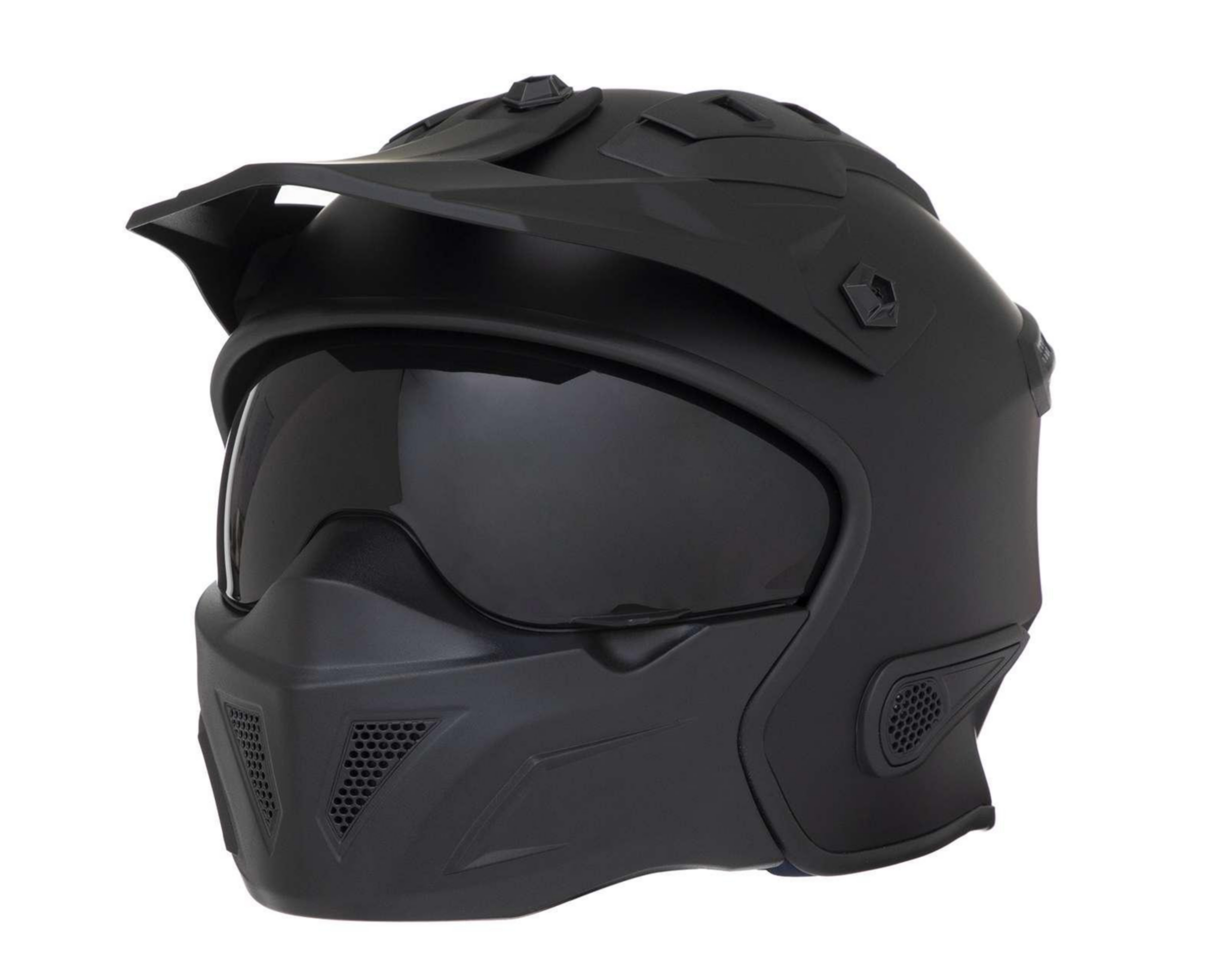 Casco para Motociclista Brumm Mediano Doble Propósito Negro