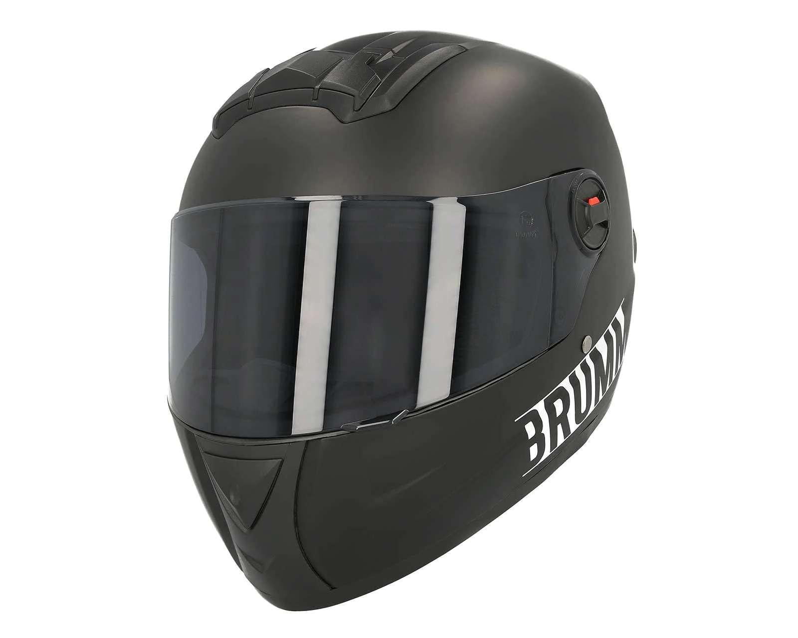 Casco para Motociclista Brumm Extragrande Completo Negro