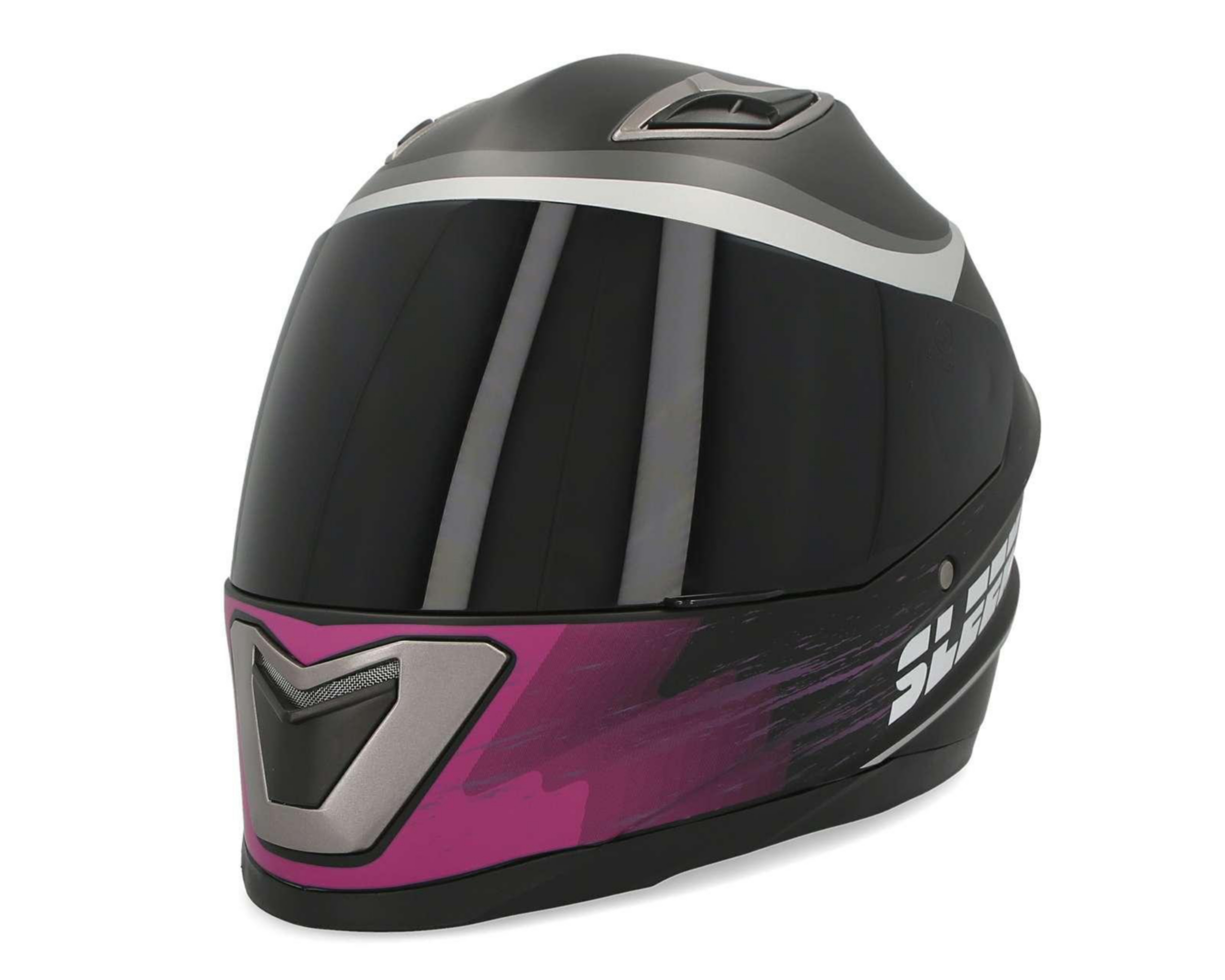Casco para Motociclista Sleek Mediano Rosa