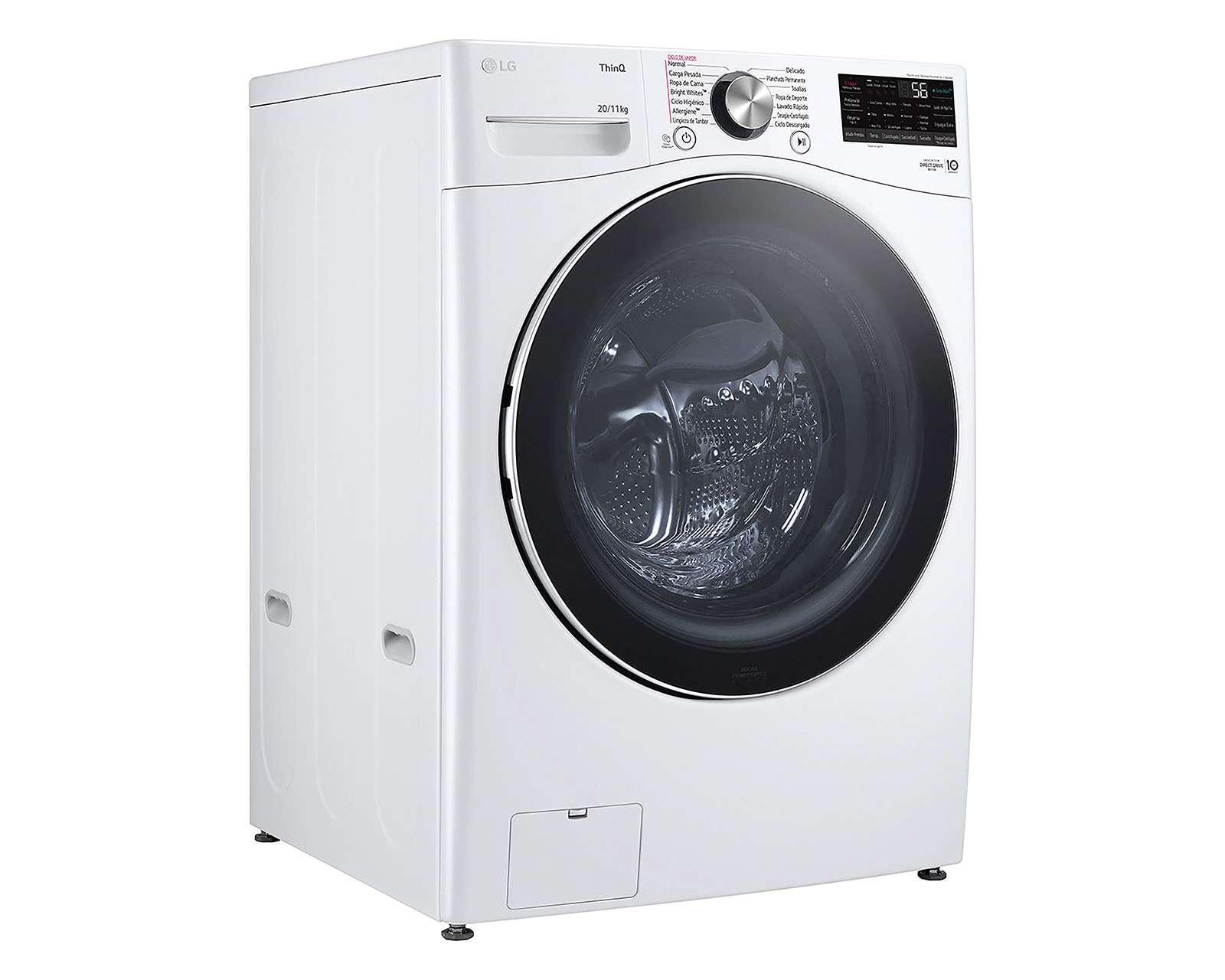Lavadorasecadora LG Automática WD20WV26R 20 kg Blanca