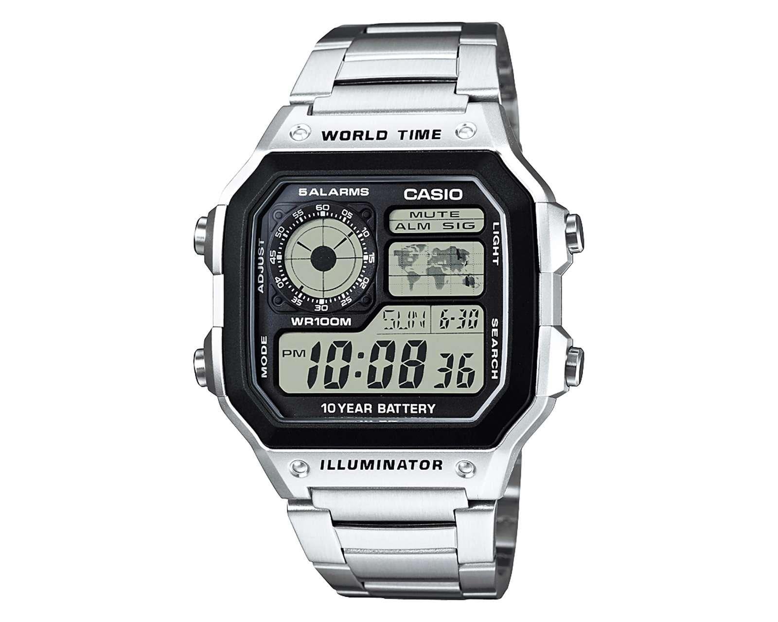 Reloj para Hombre Casio AE-1200WHD-1ACF Plateado