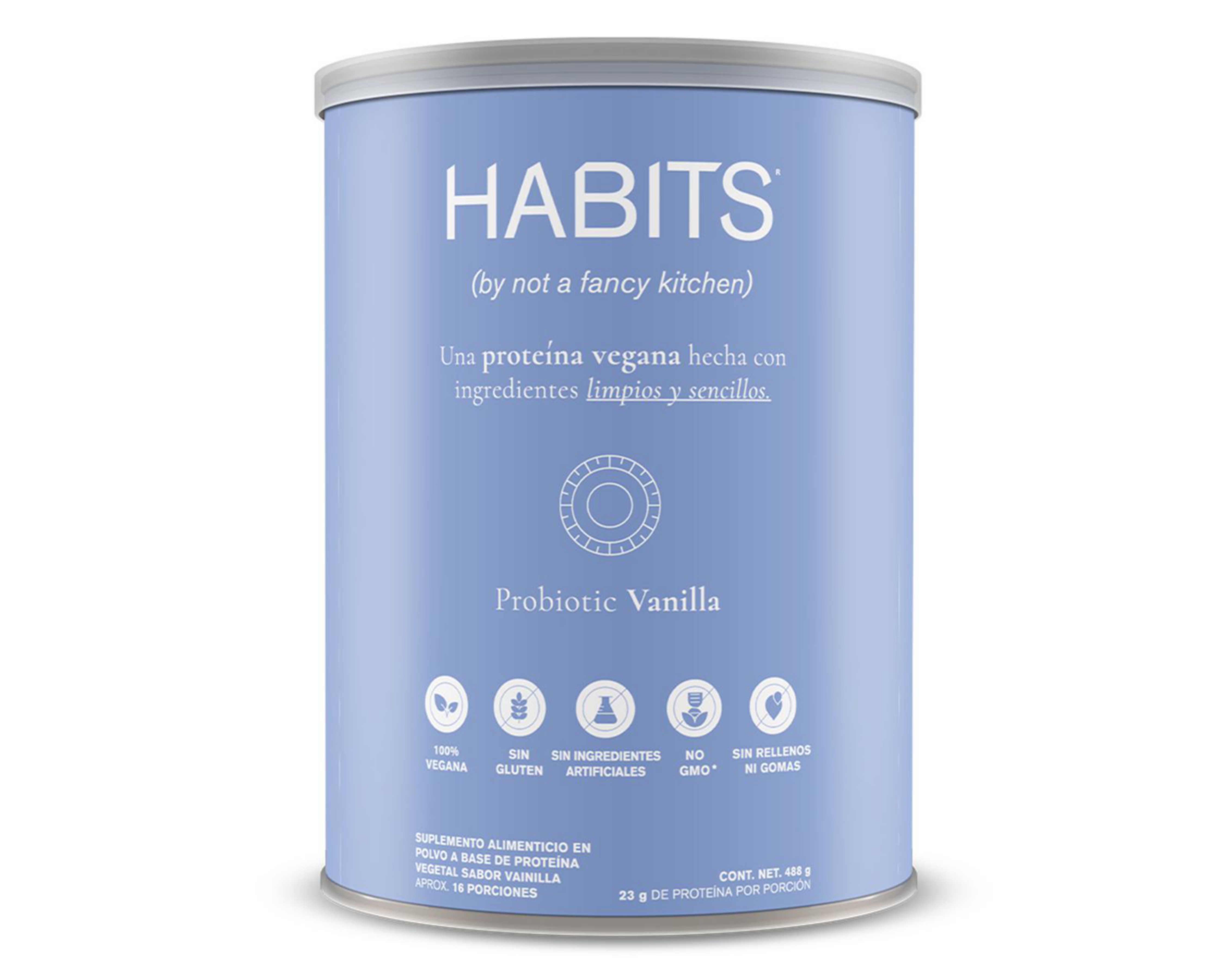 Proteína Vegetal Habits Sabor Vainilla 488 g