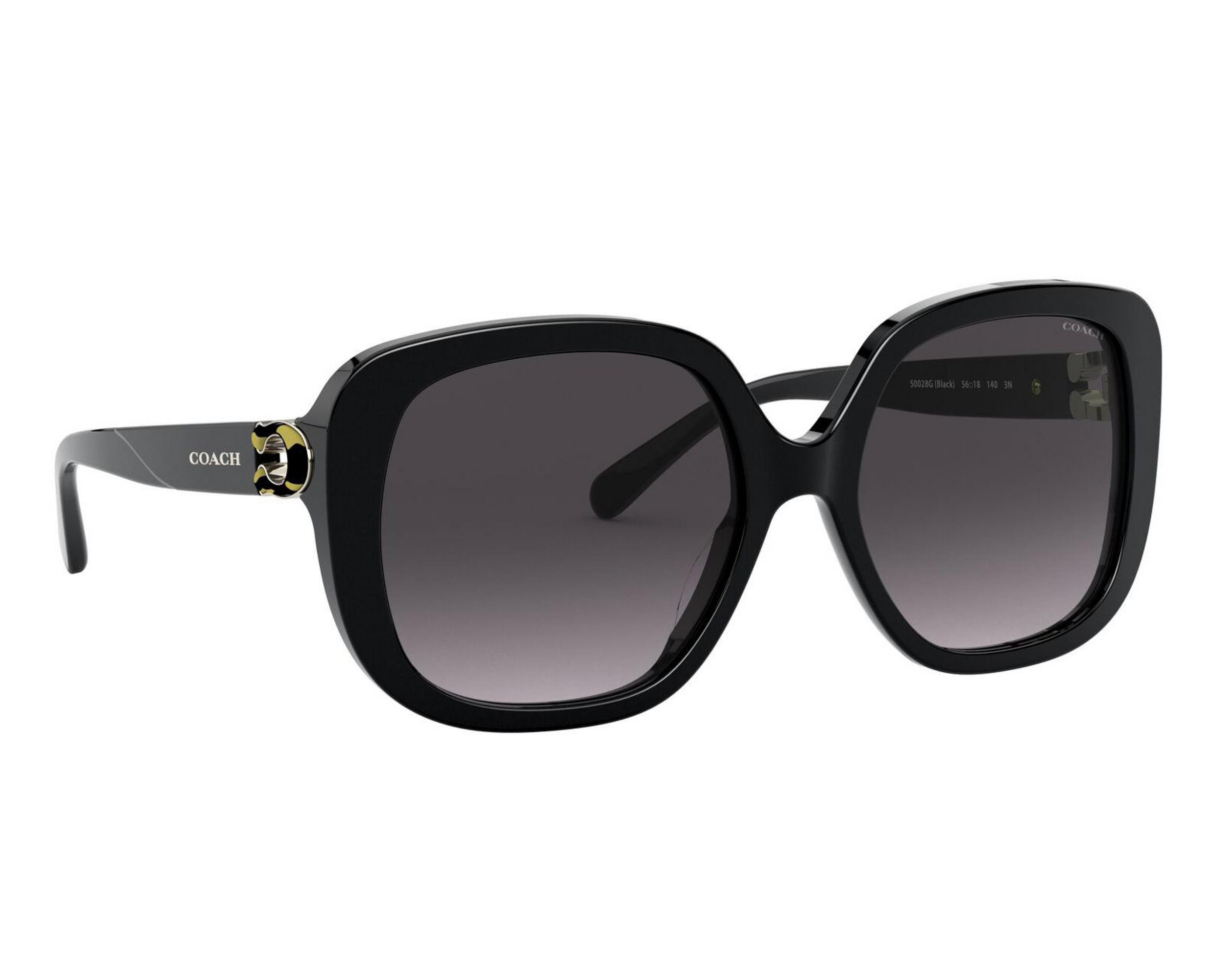 Lentes de Sol para Mujer Coach Redondos Negro