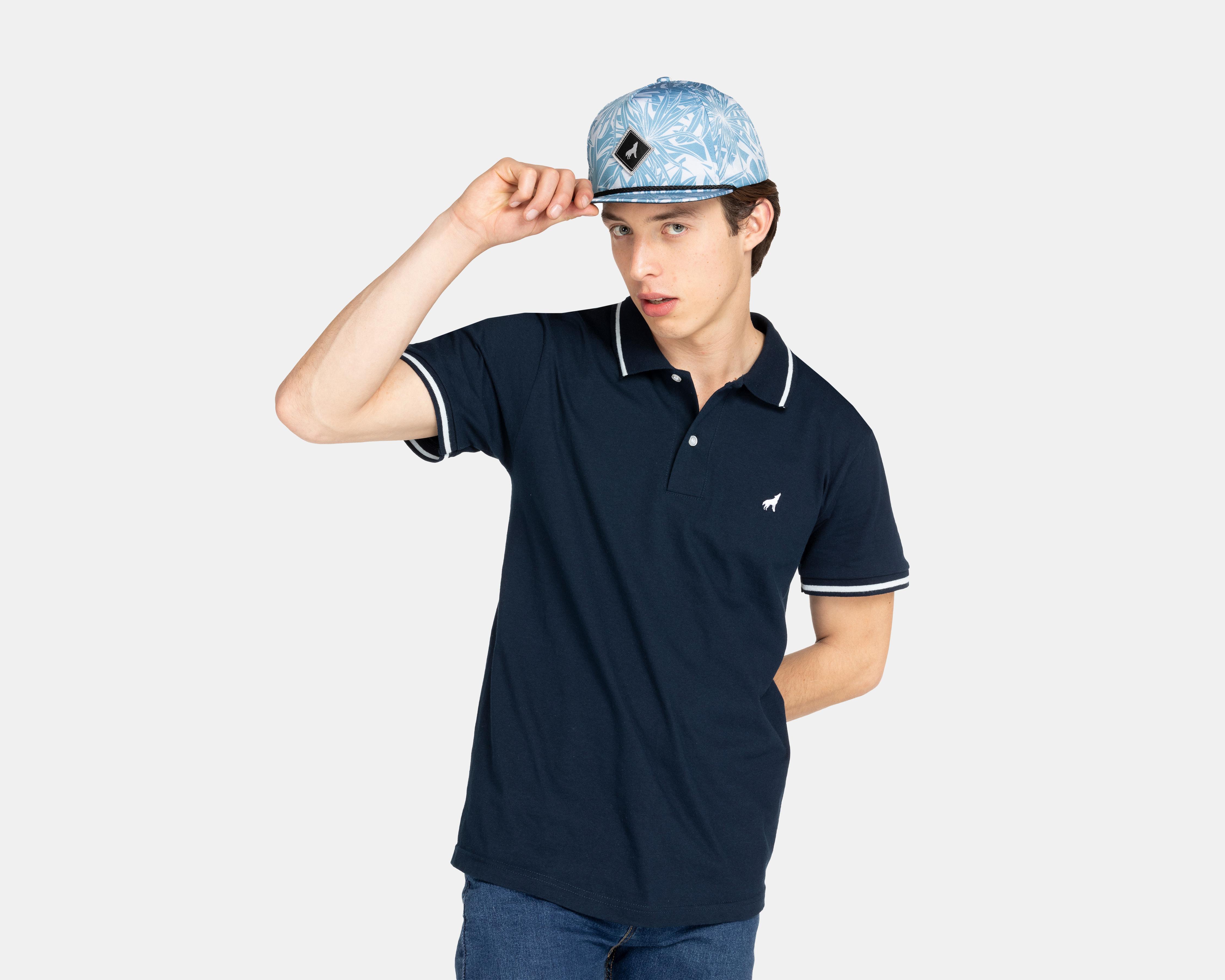 Playera Polo Refill Azul Marino para Hombre