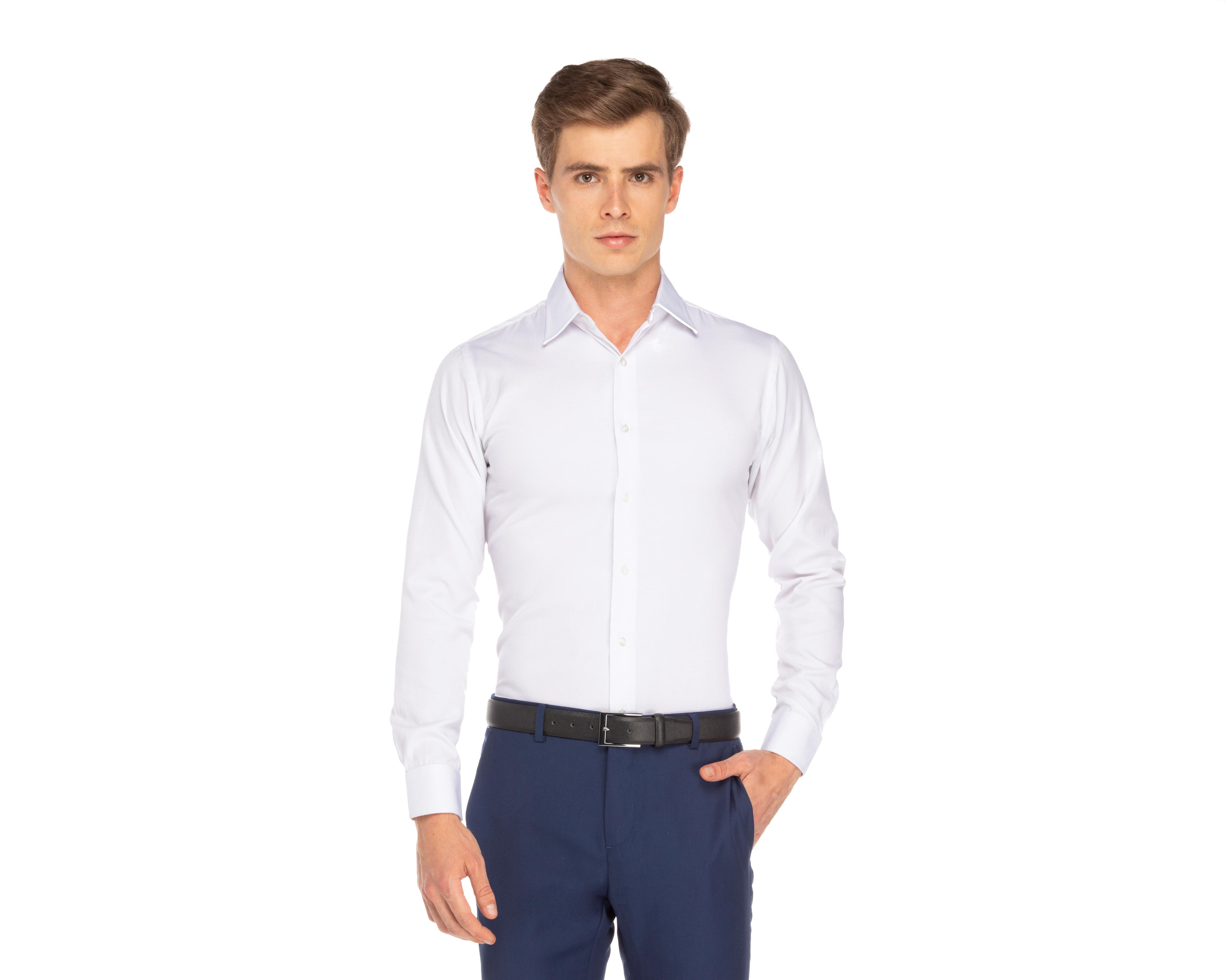 Camisa Casual Wall Street Extra Slim Fit con Miniprint