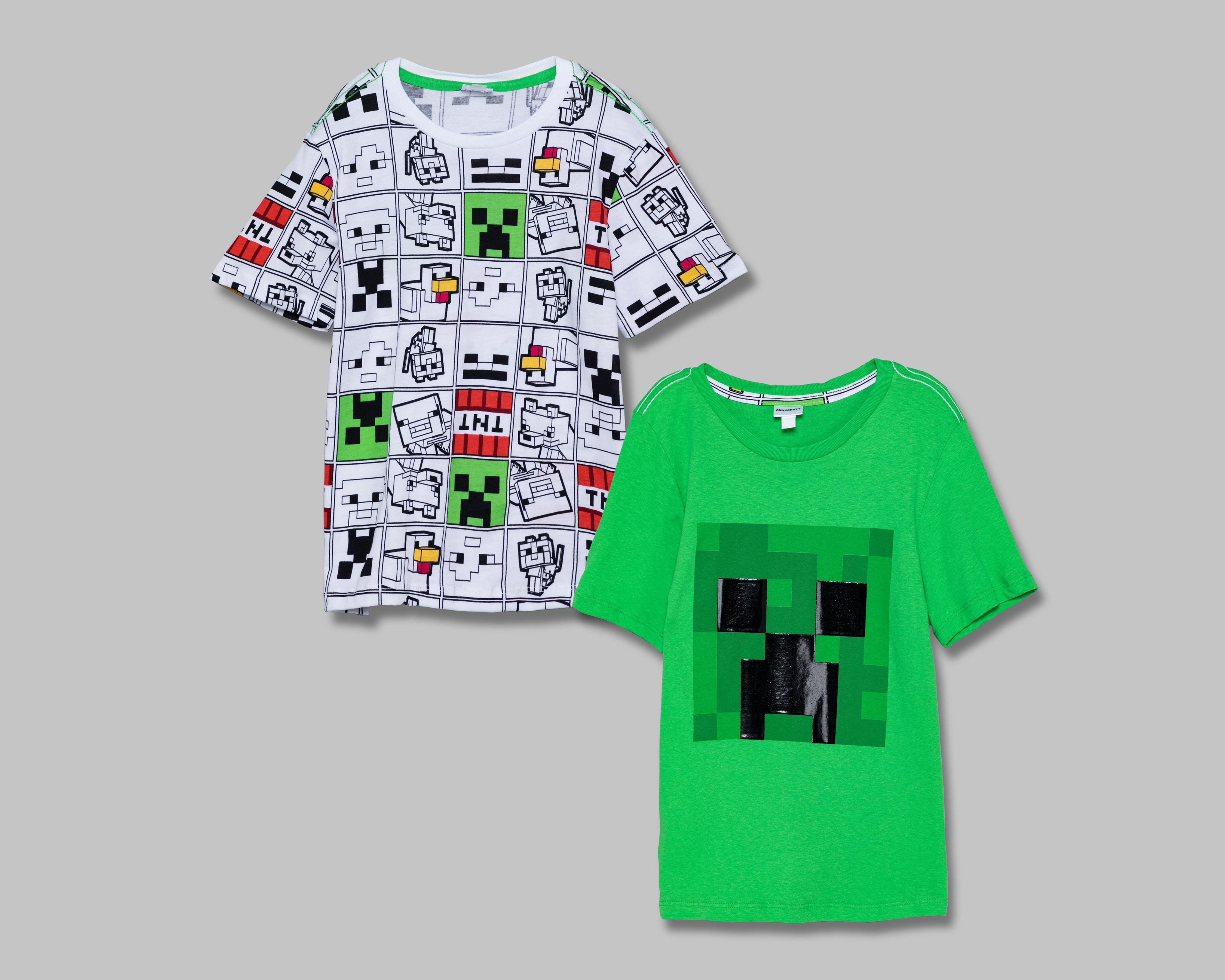Playera Minecraft para Niño 2 Piezas