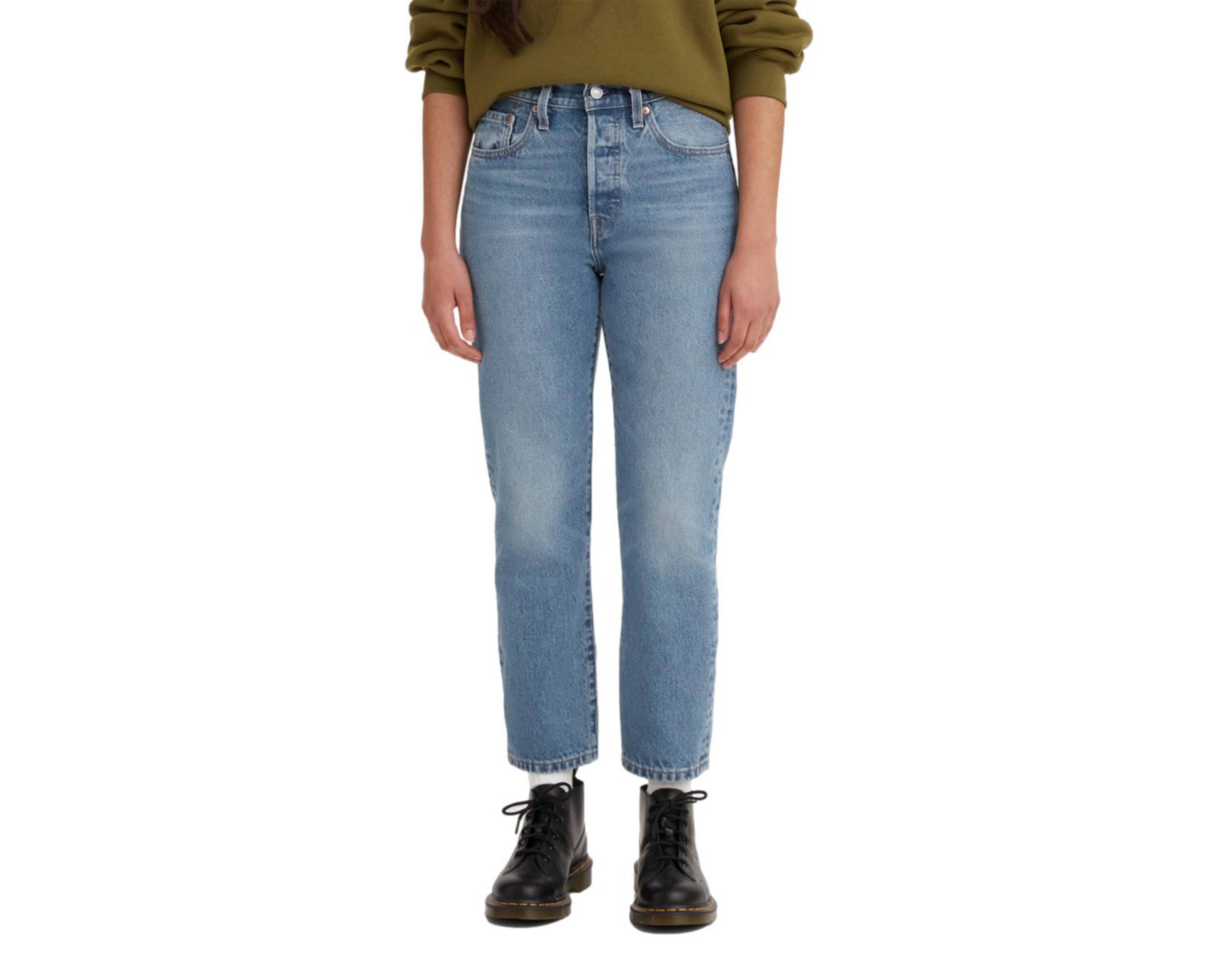 Jeans Recto Levi's 501 Crop para Mujer