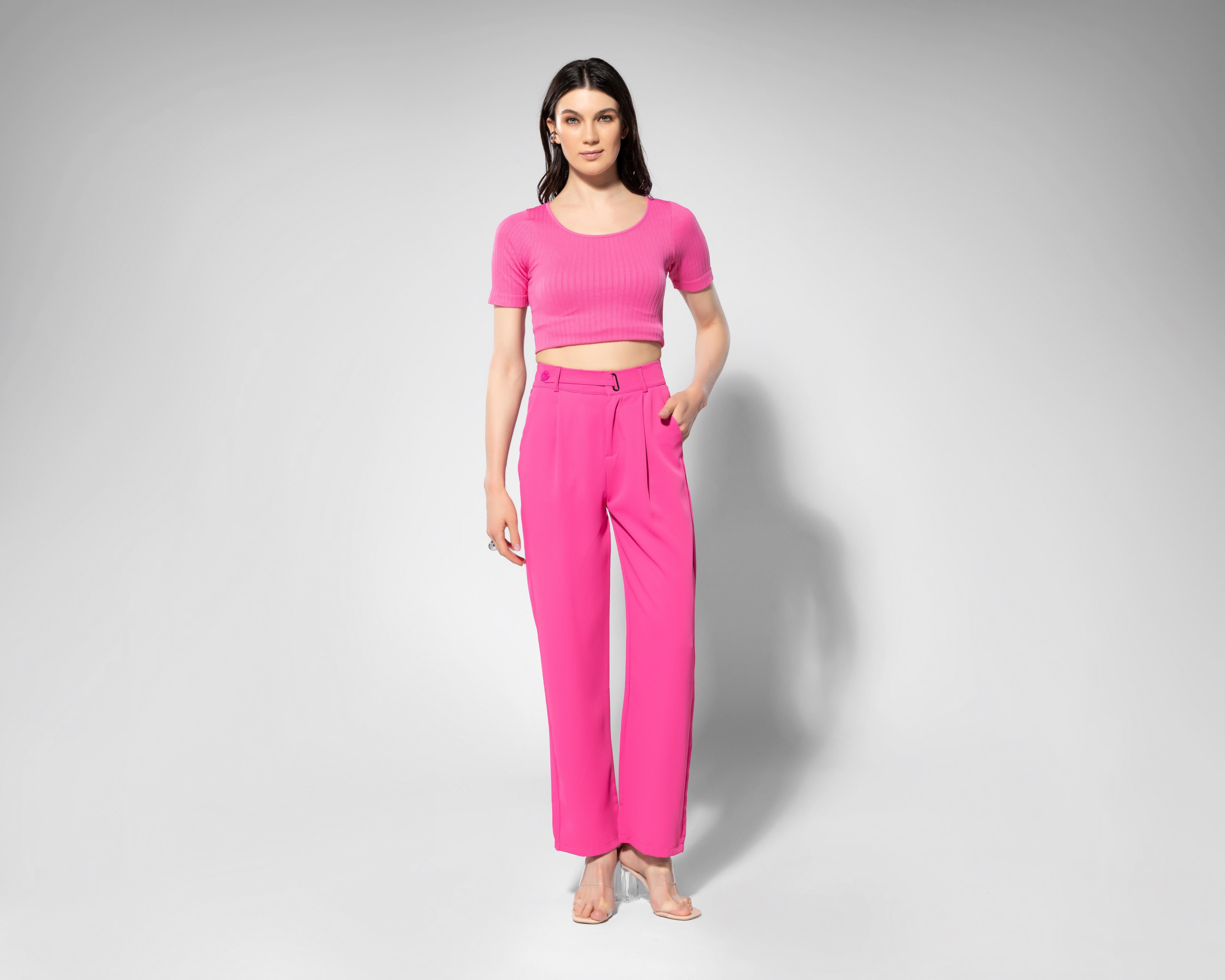 Pantalón de Vestir Thinner Rosa