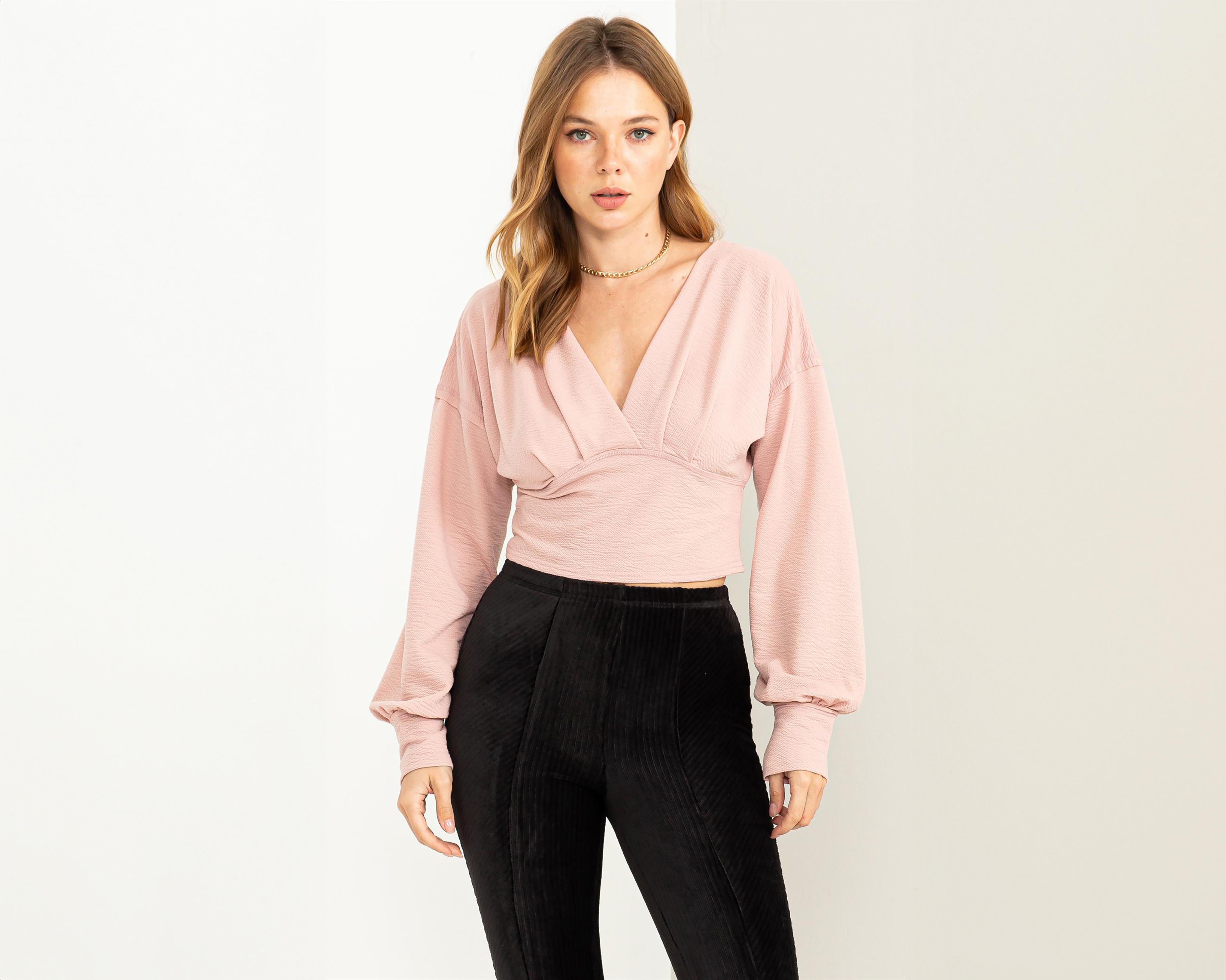 Blusa Sahara Manga Larga para Mujer