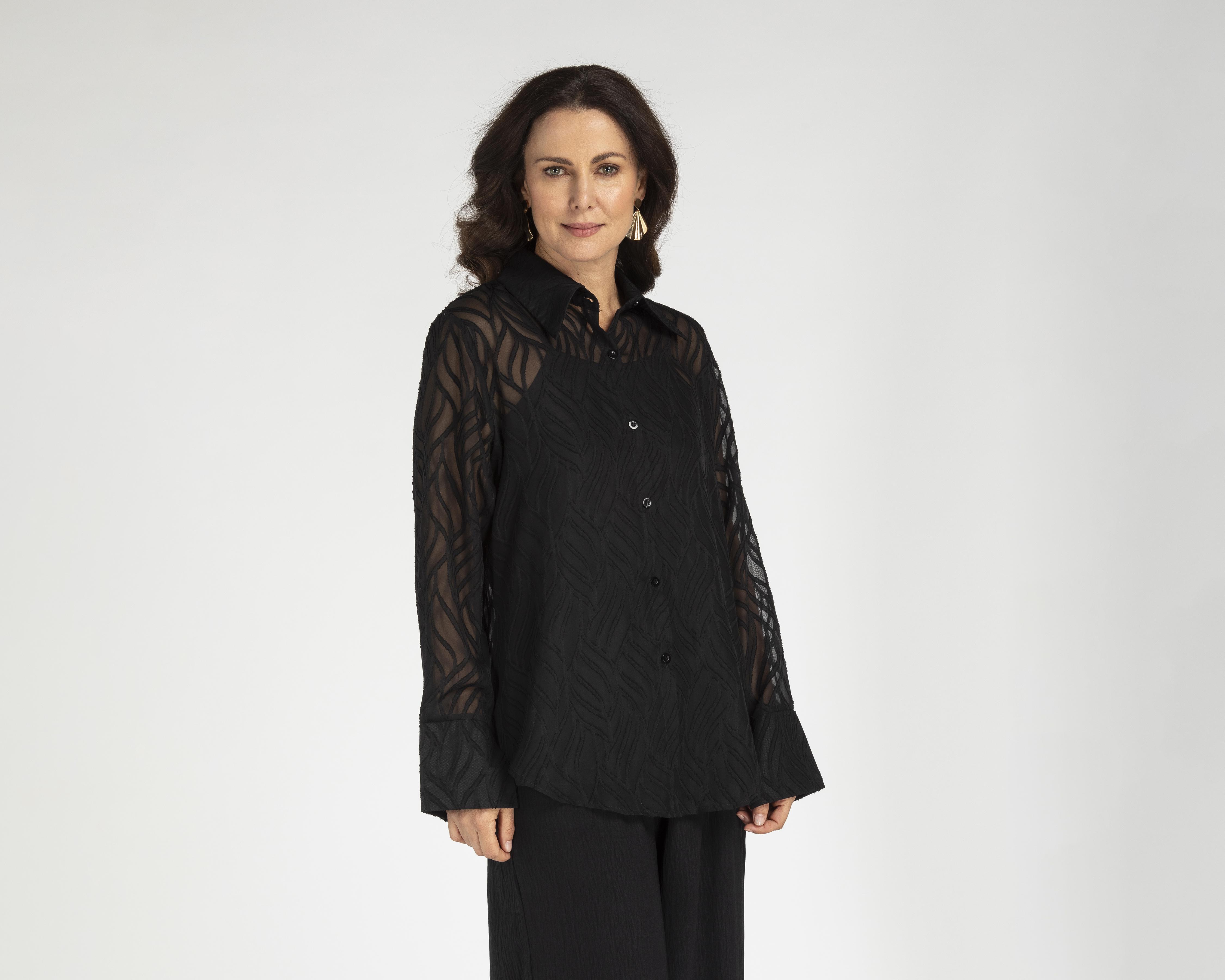 Blusa Sahara Negra para Mujer