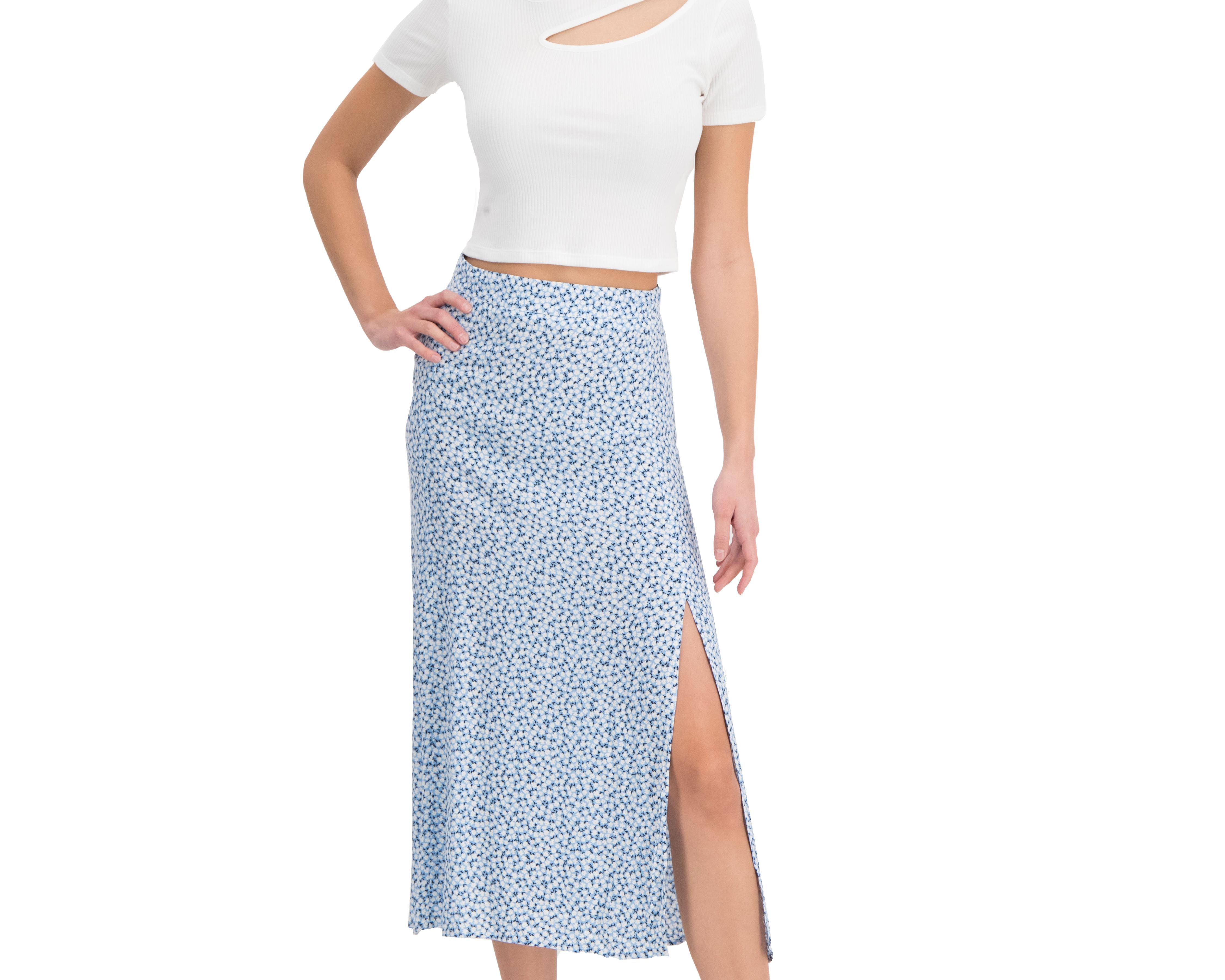 Falda Midi 18 Forever con Abertura
