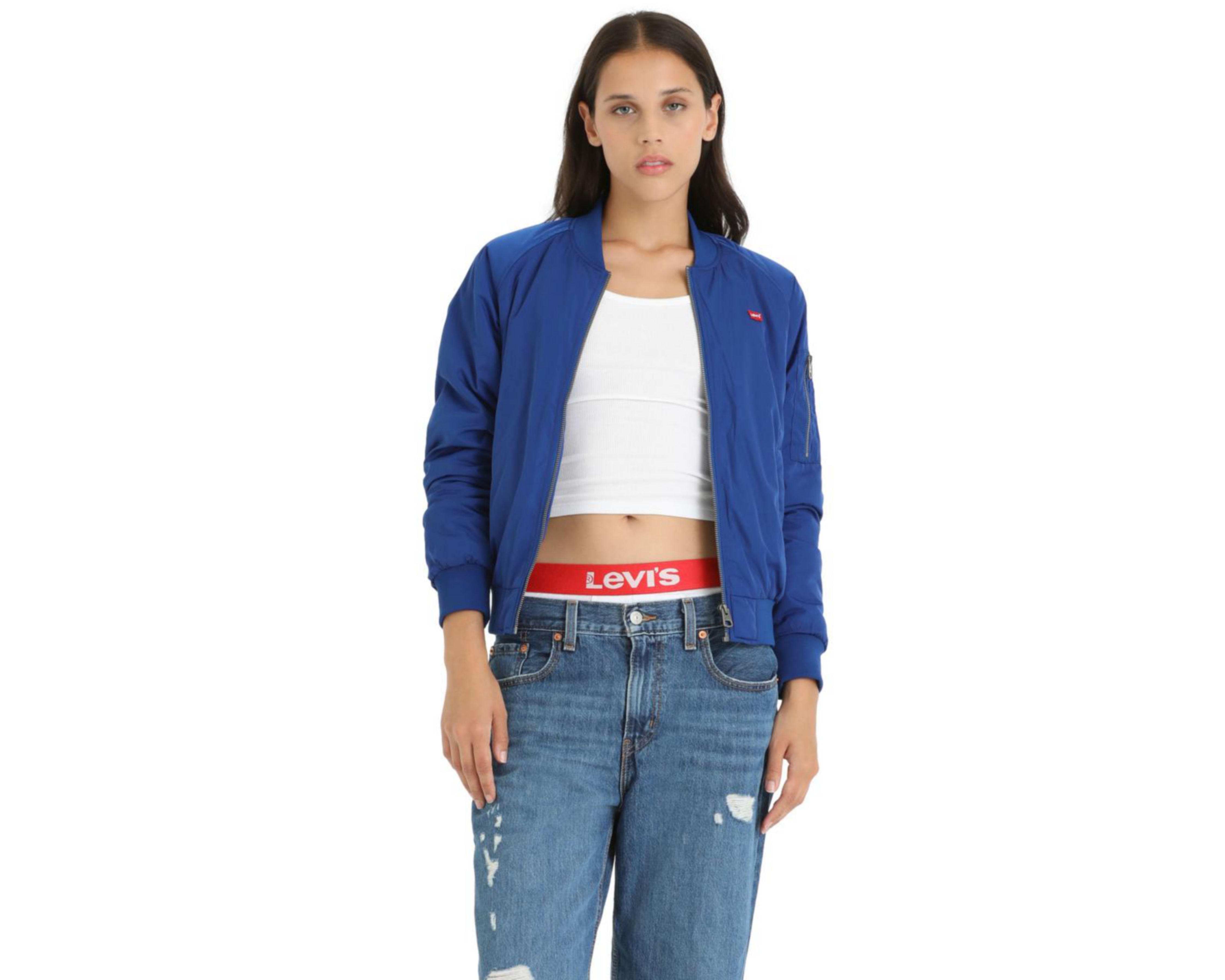 Chamarra Levi's Azul con Cierre