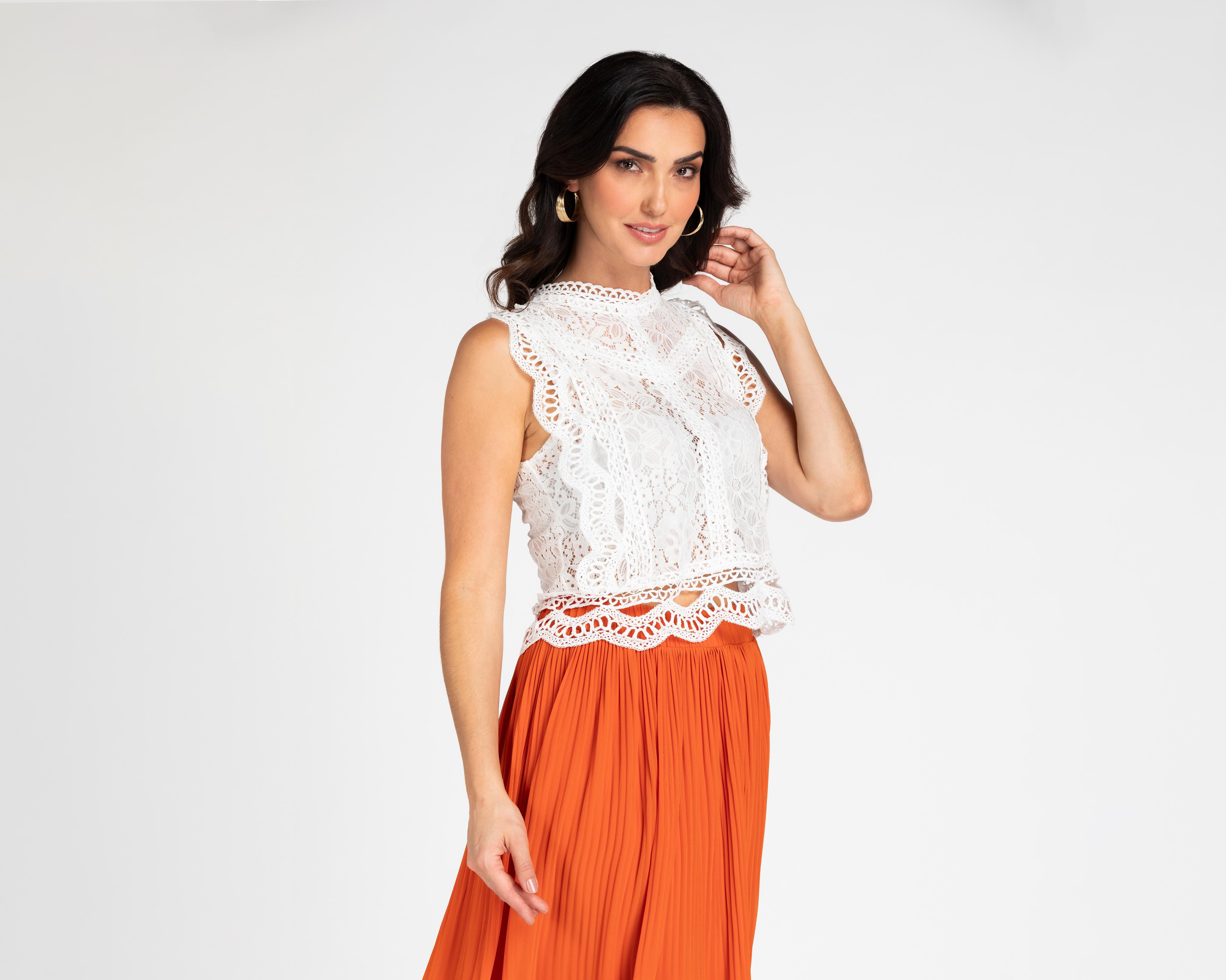 Blusa Jennifer Lopez Blanca para Mujer