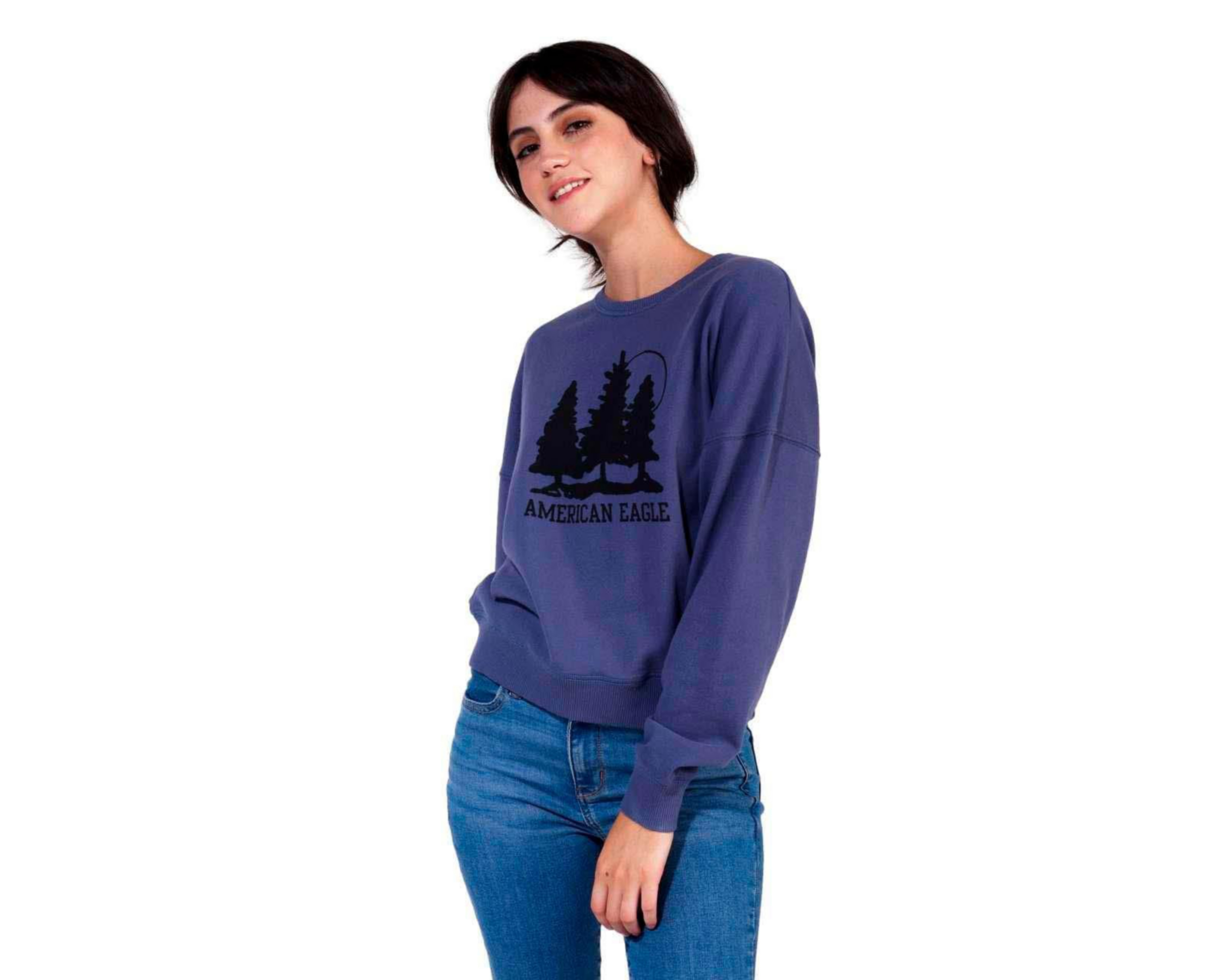 Sudadera American Eagle Cuello Redondo