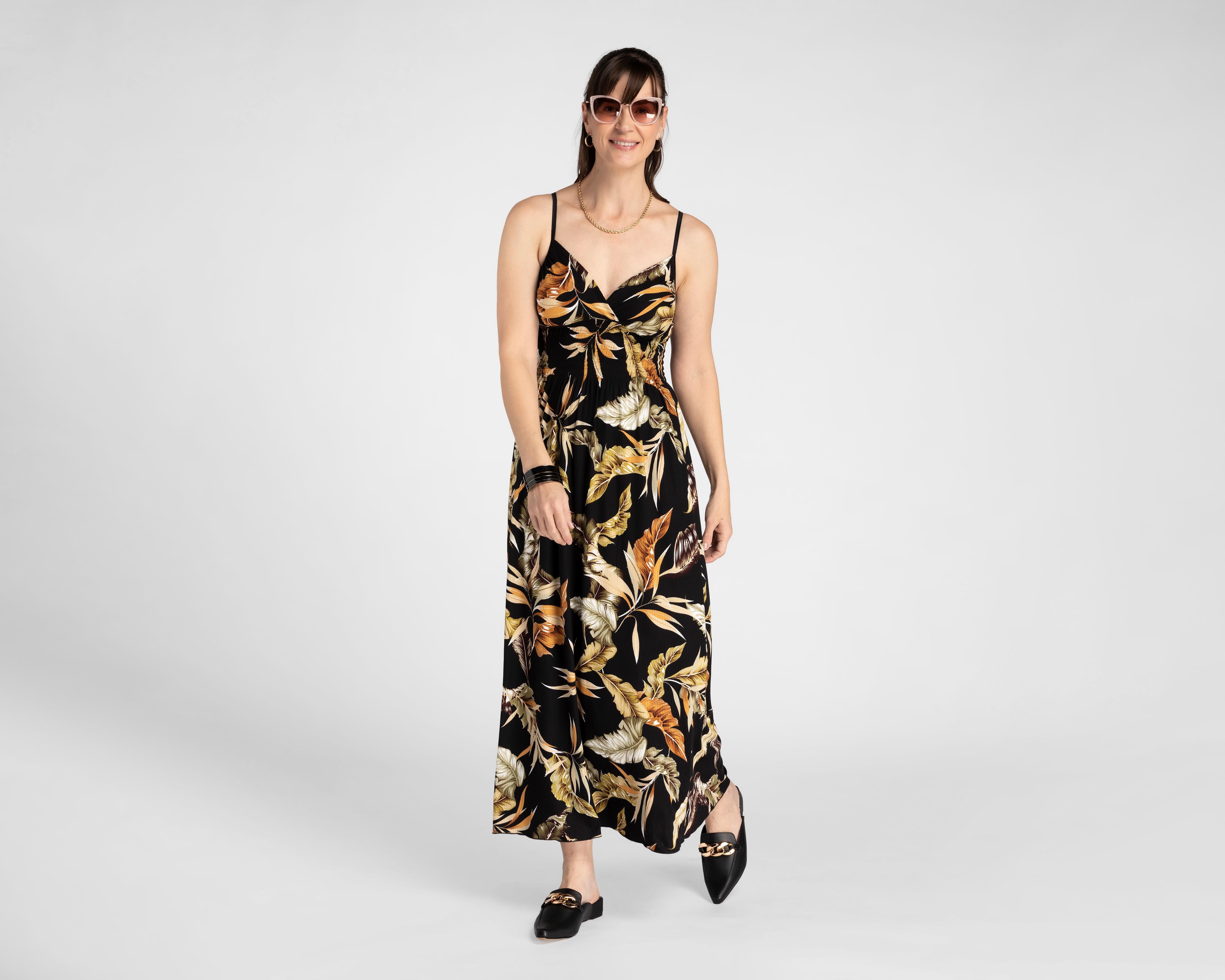 Vestido Lady Sun de Playa con Tirantes Estampado