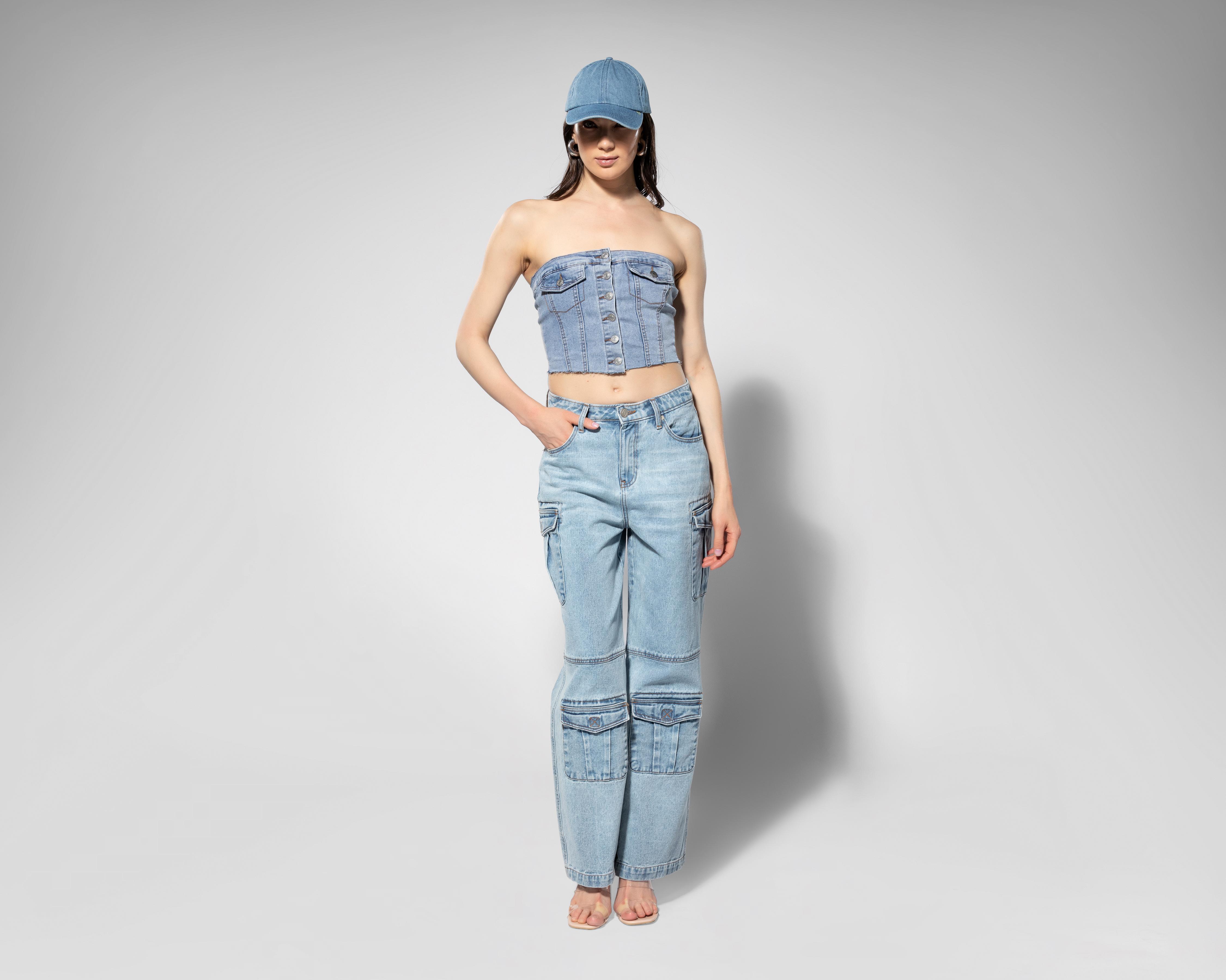 Jeans Wide Leg Thinner para Mujer