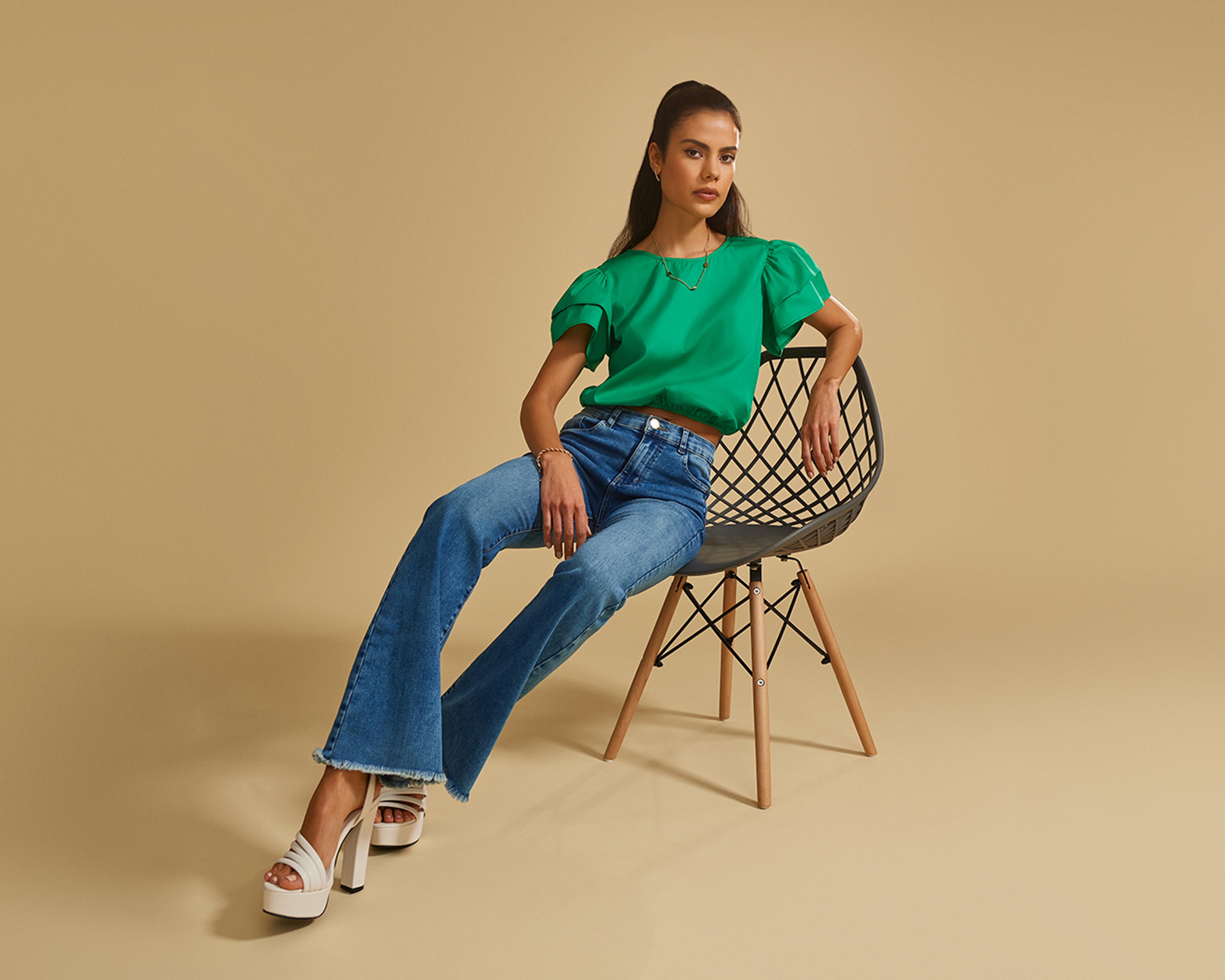 Jeans Flare Jennifer Lopez para Mujer