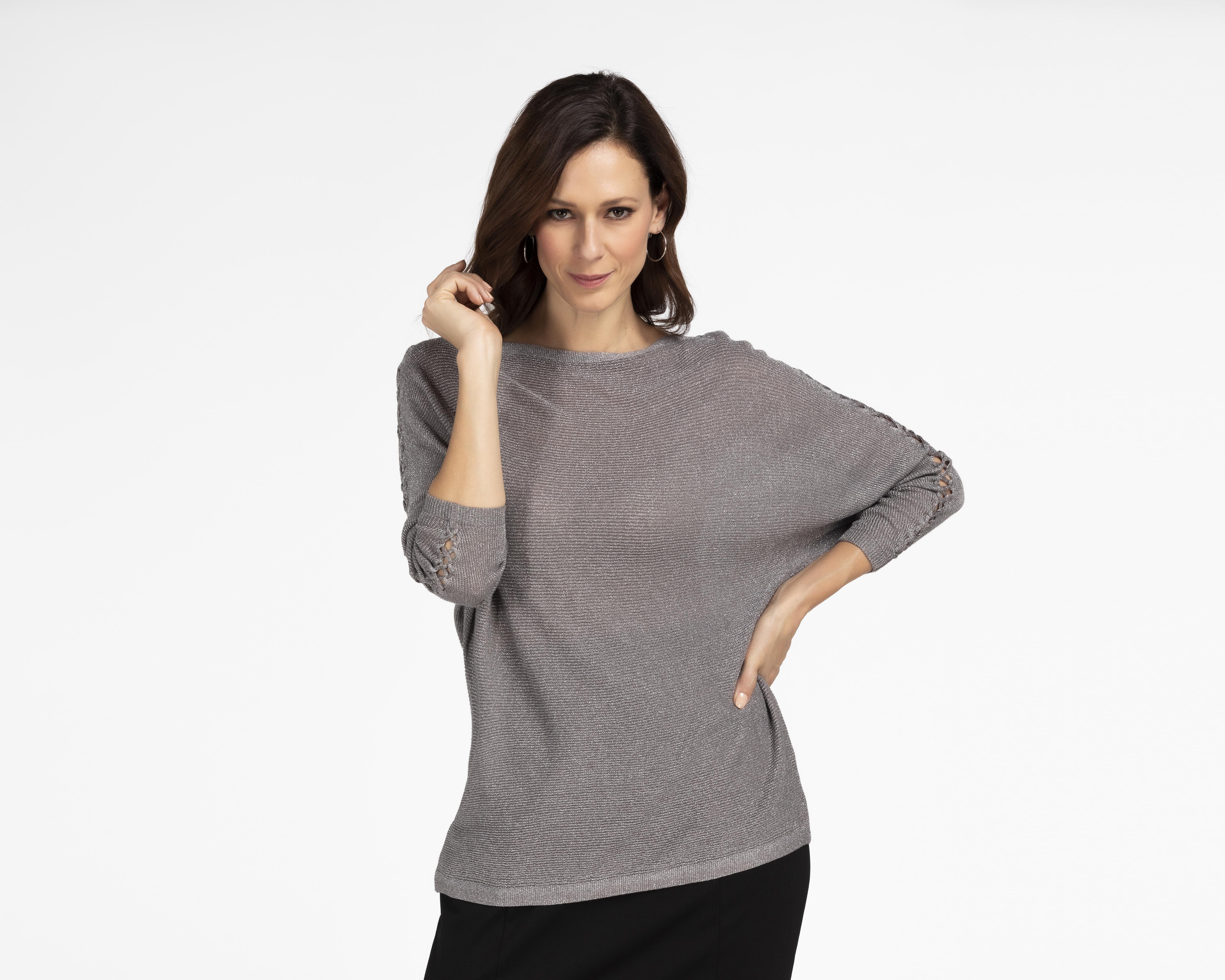 Blusa Sahara Manga Larga con Trenzado
