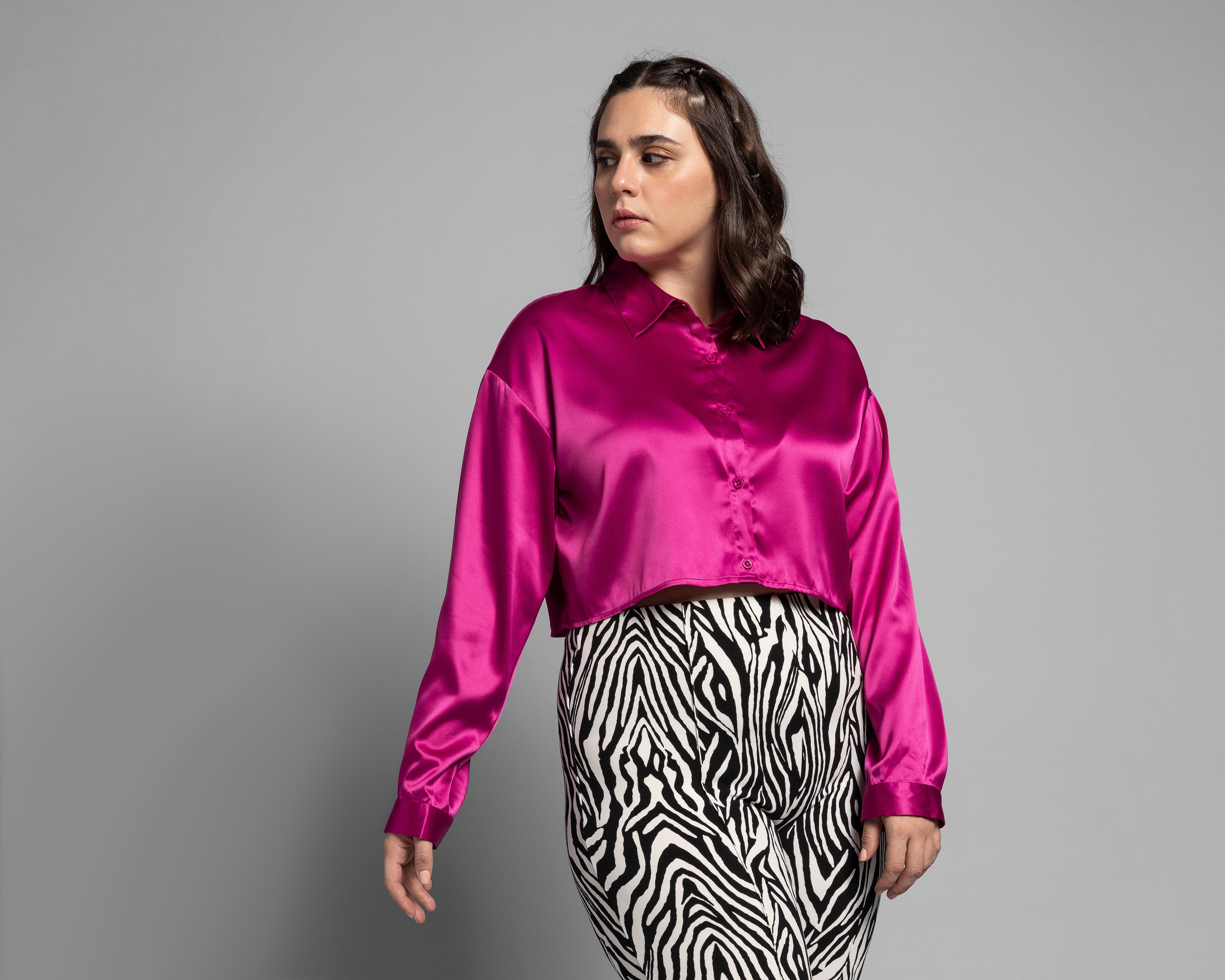Blusa Thinner Manga Larga con Botones