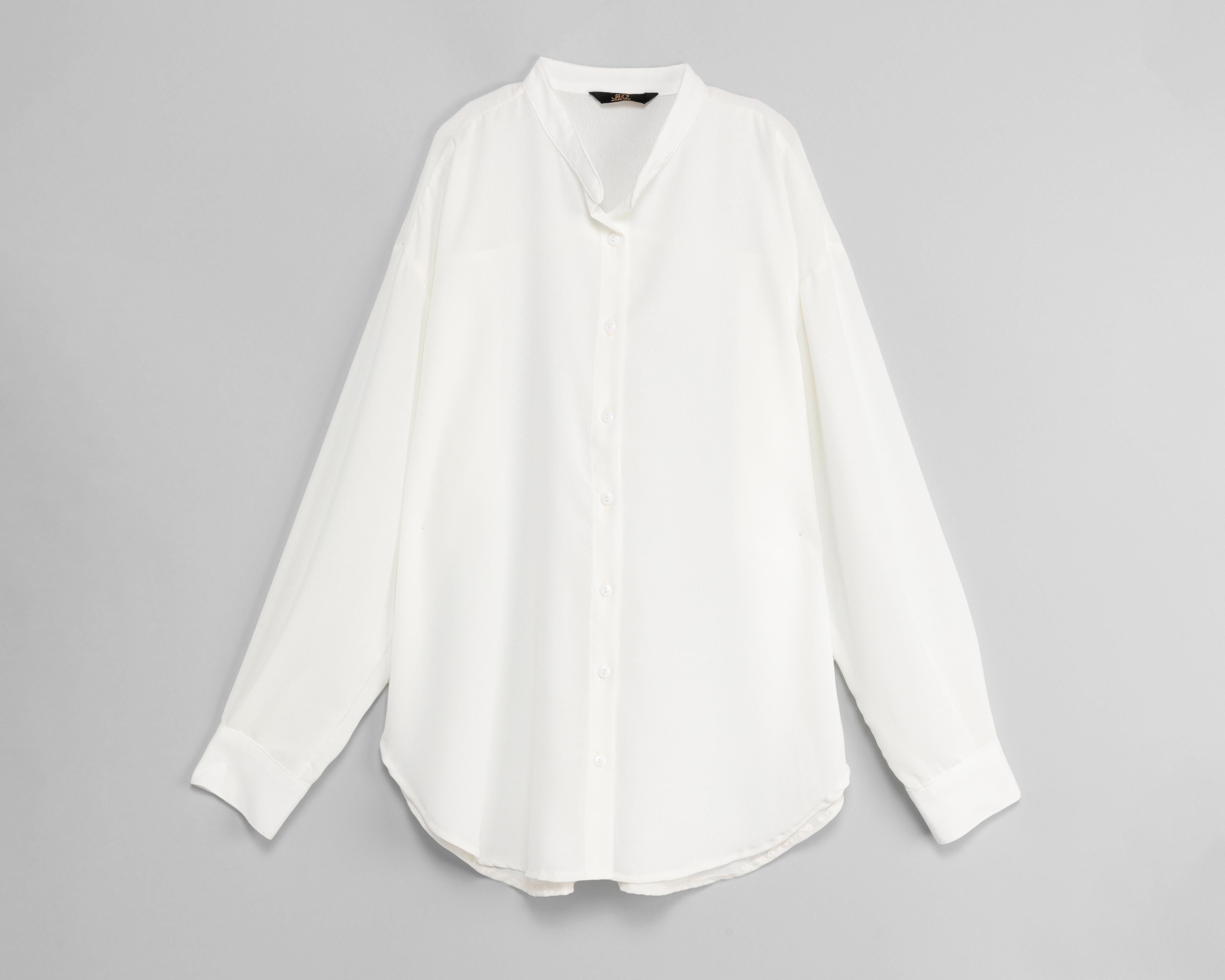 Blusa Jennifer Lopez Manga Larga Blanca