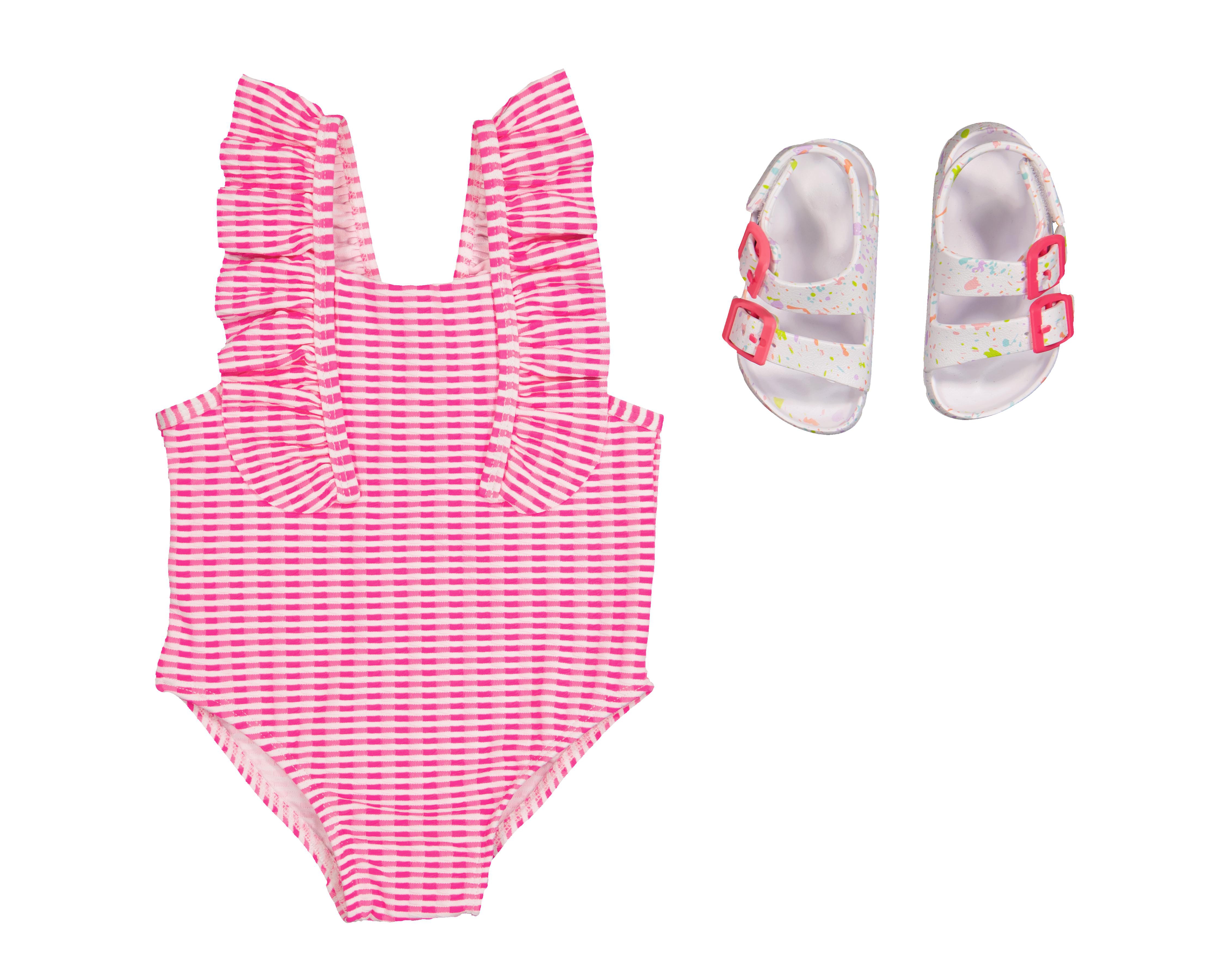 Traje de Baño para Bebé Niña Rio Beach con Sandalias