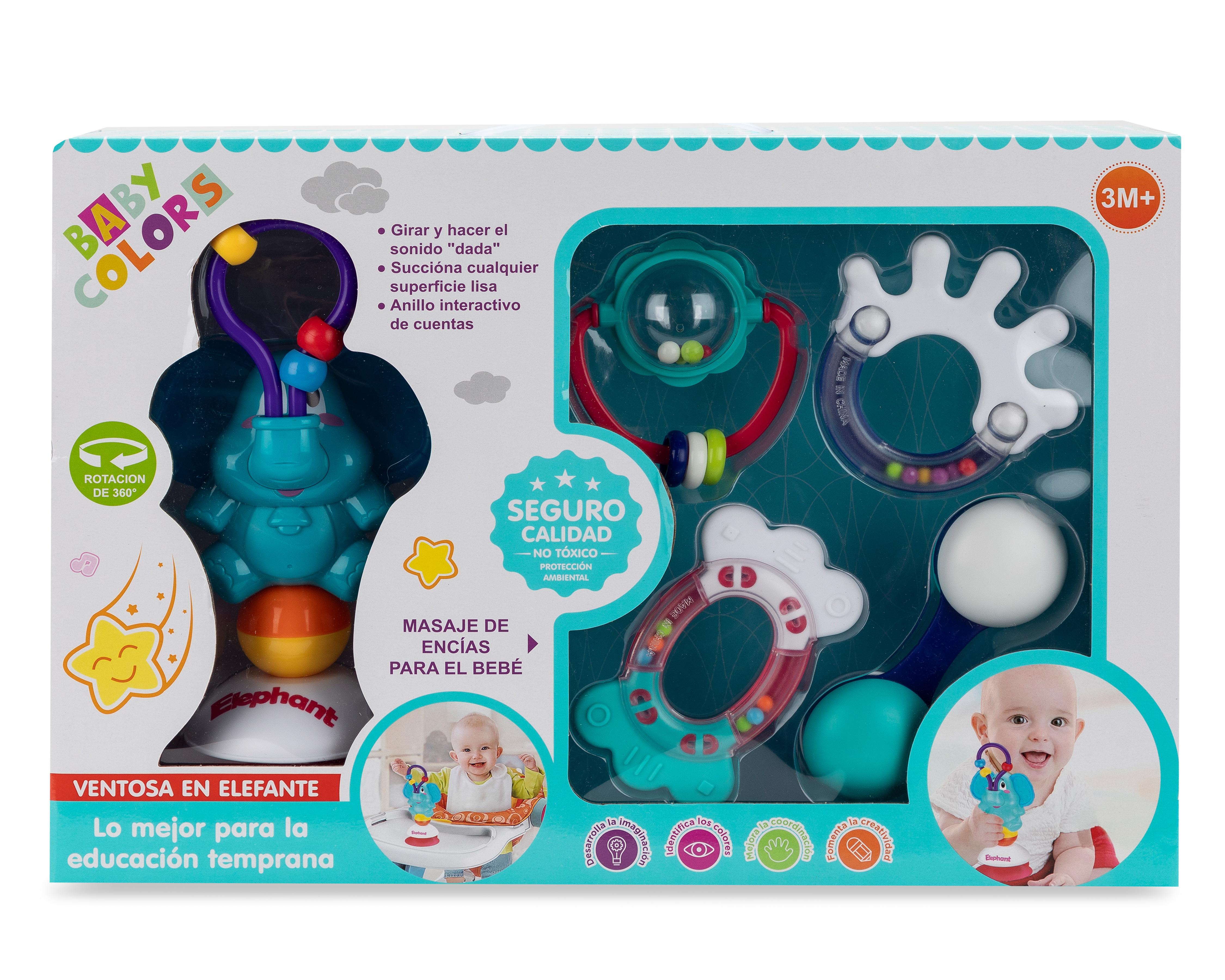 Sonaja y Mordedera para Bebé Baby Colors con Accesorios