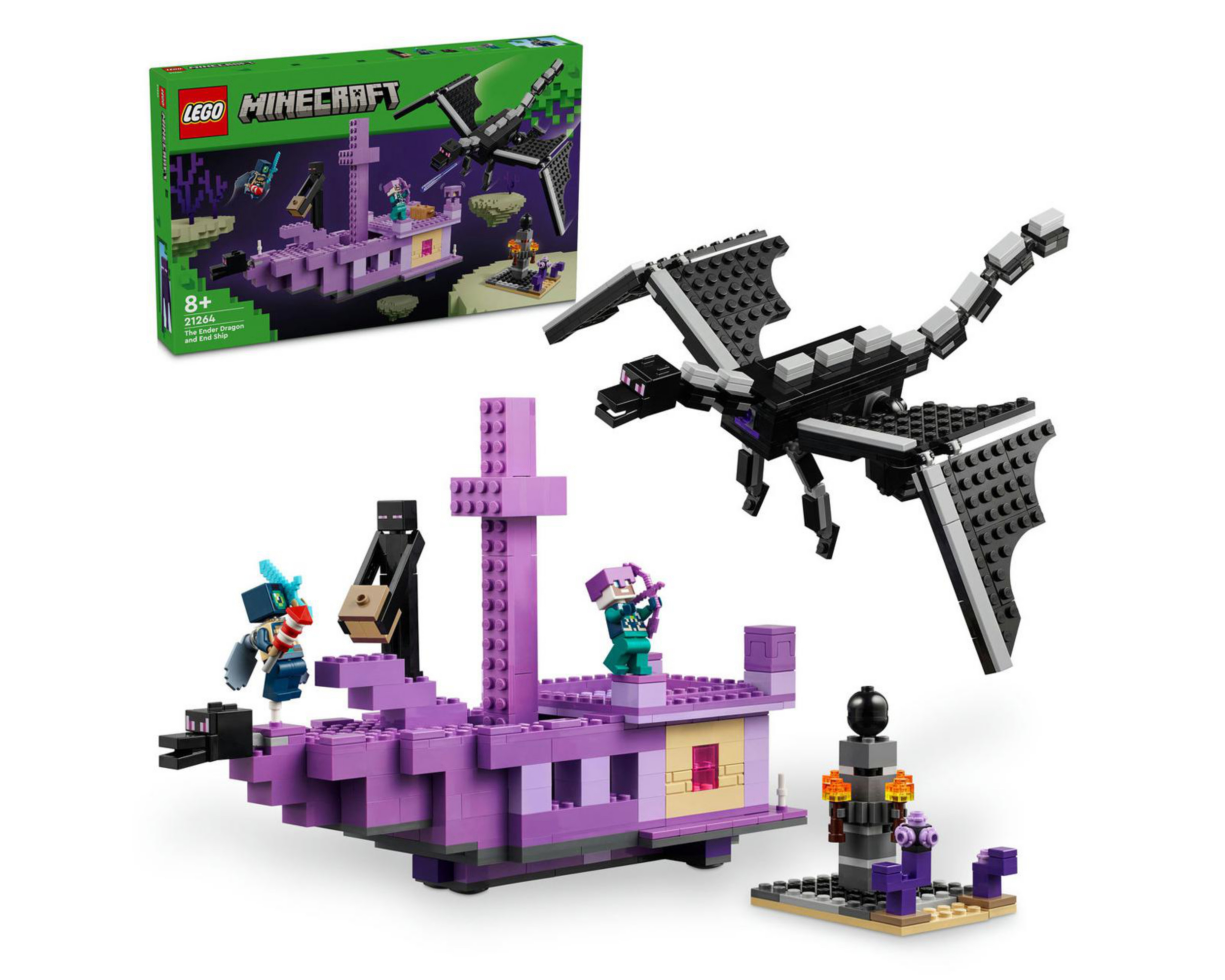 LEGO Minecraft: El Dragón Ender y el Barco del End