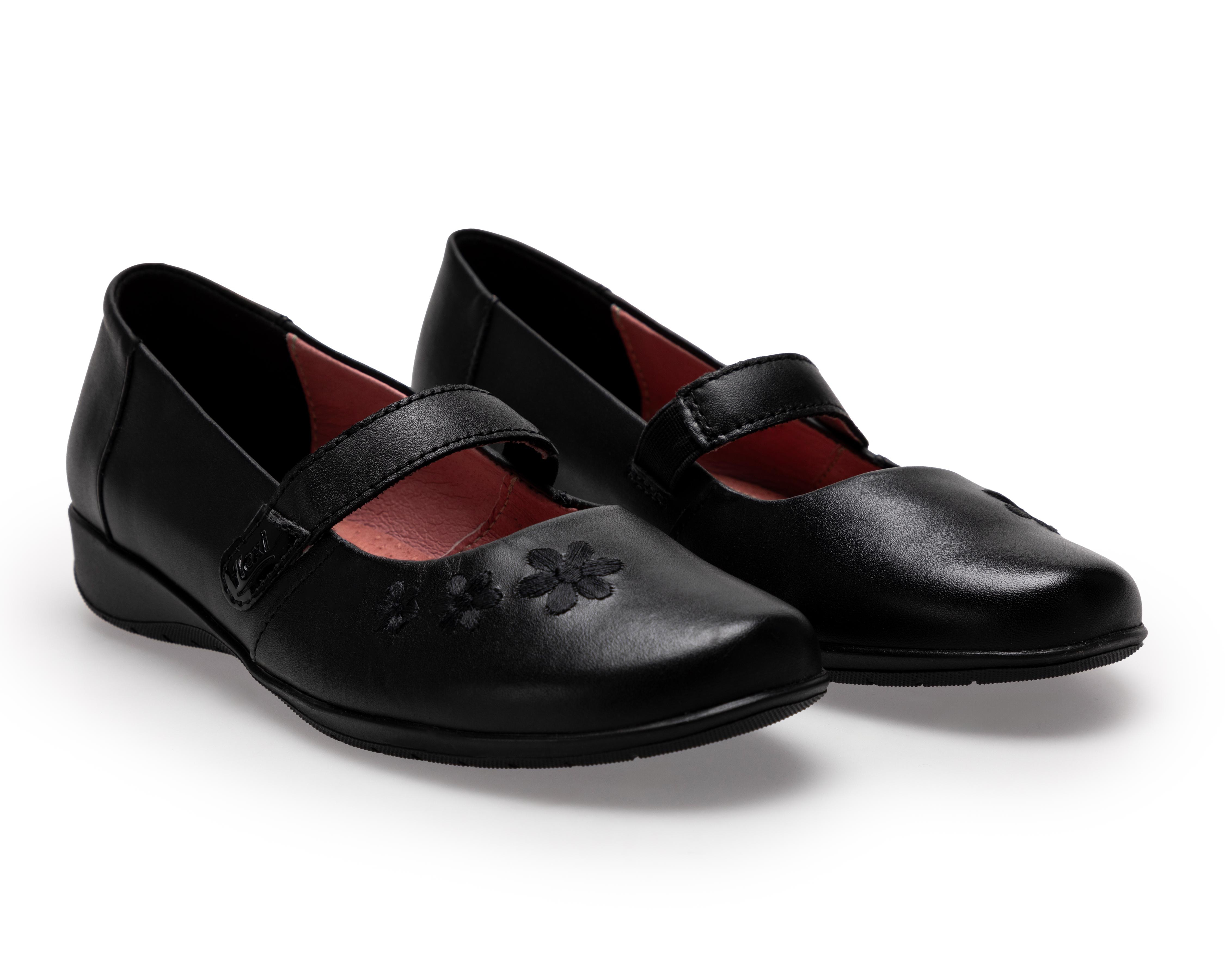 Zapatos Escolares Flexi de Piel para Niña