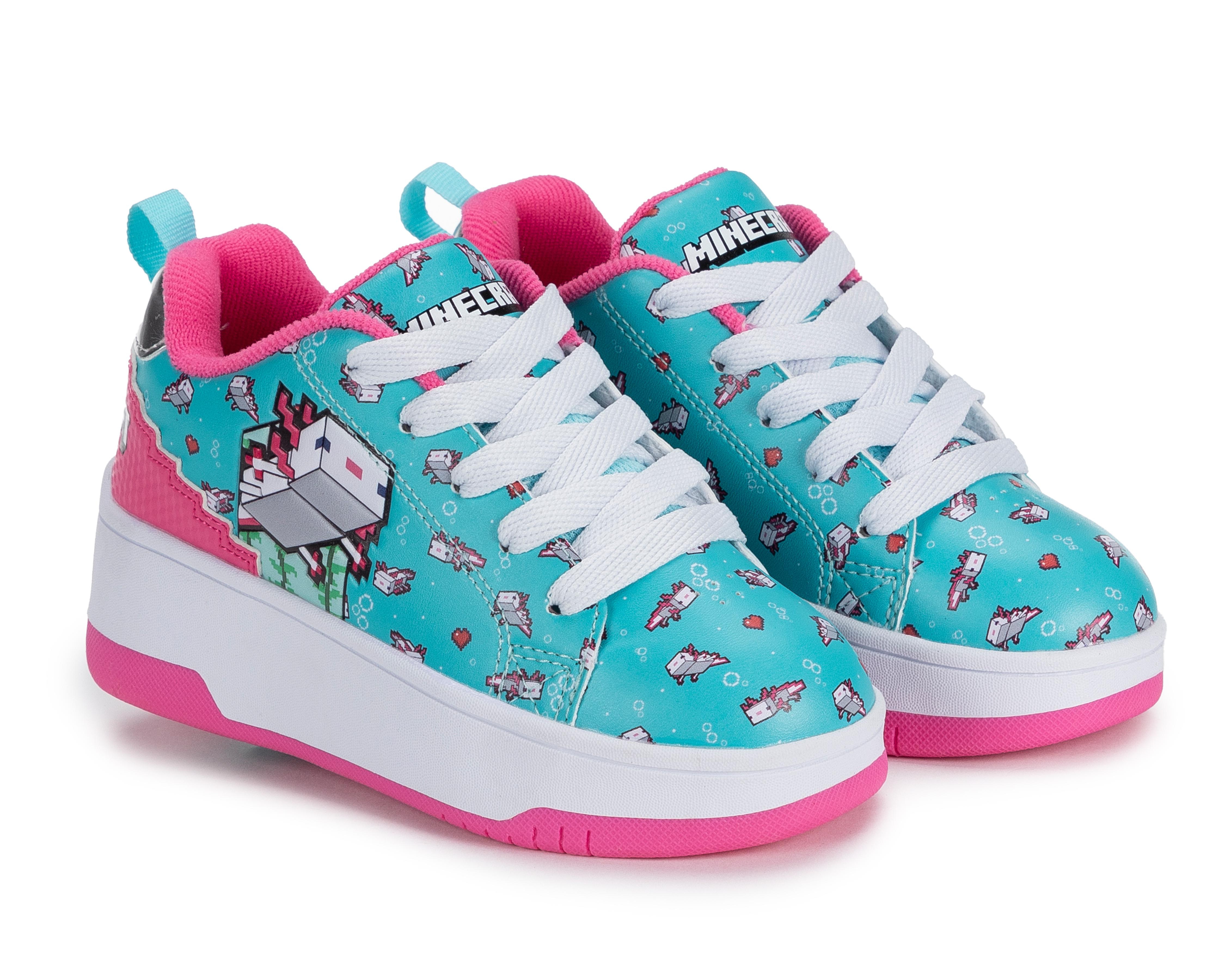 Tenis Patines para Niña Heelys Minecraft