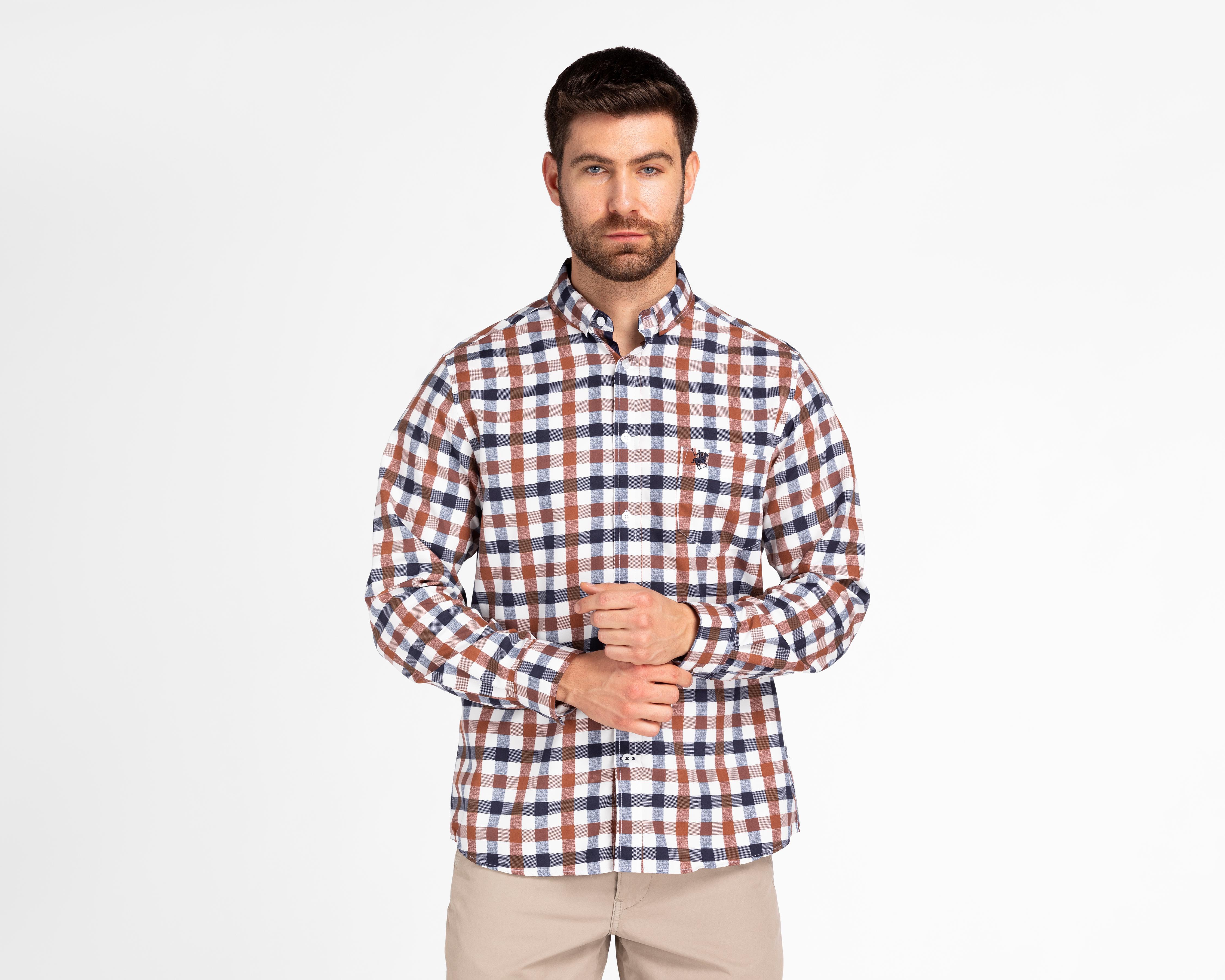 Camisa Casual York Team Polo Club Classic Fit a Cuadros | Coppel Camisa Casual York Team Polo Club Classic Fit a Cuadros | Coppel
