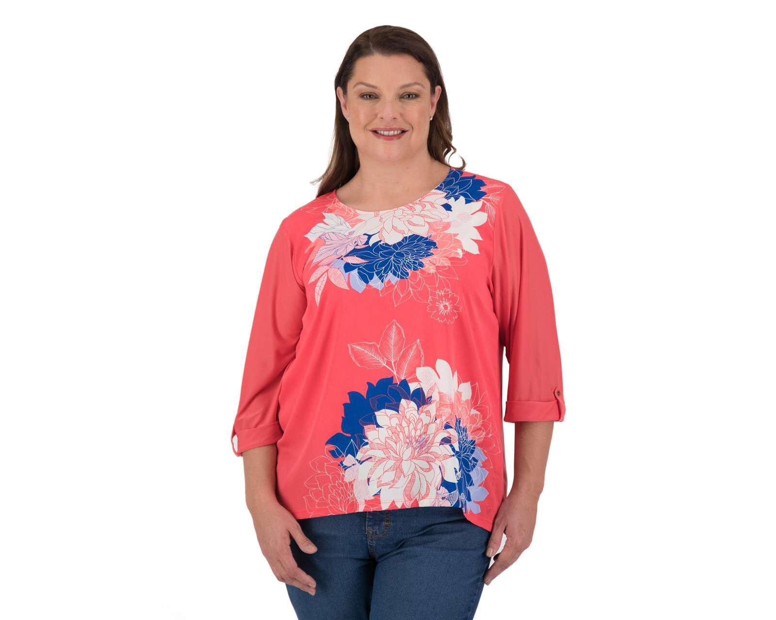 blusa color coral