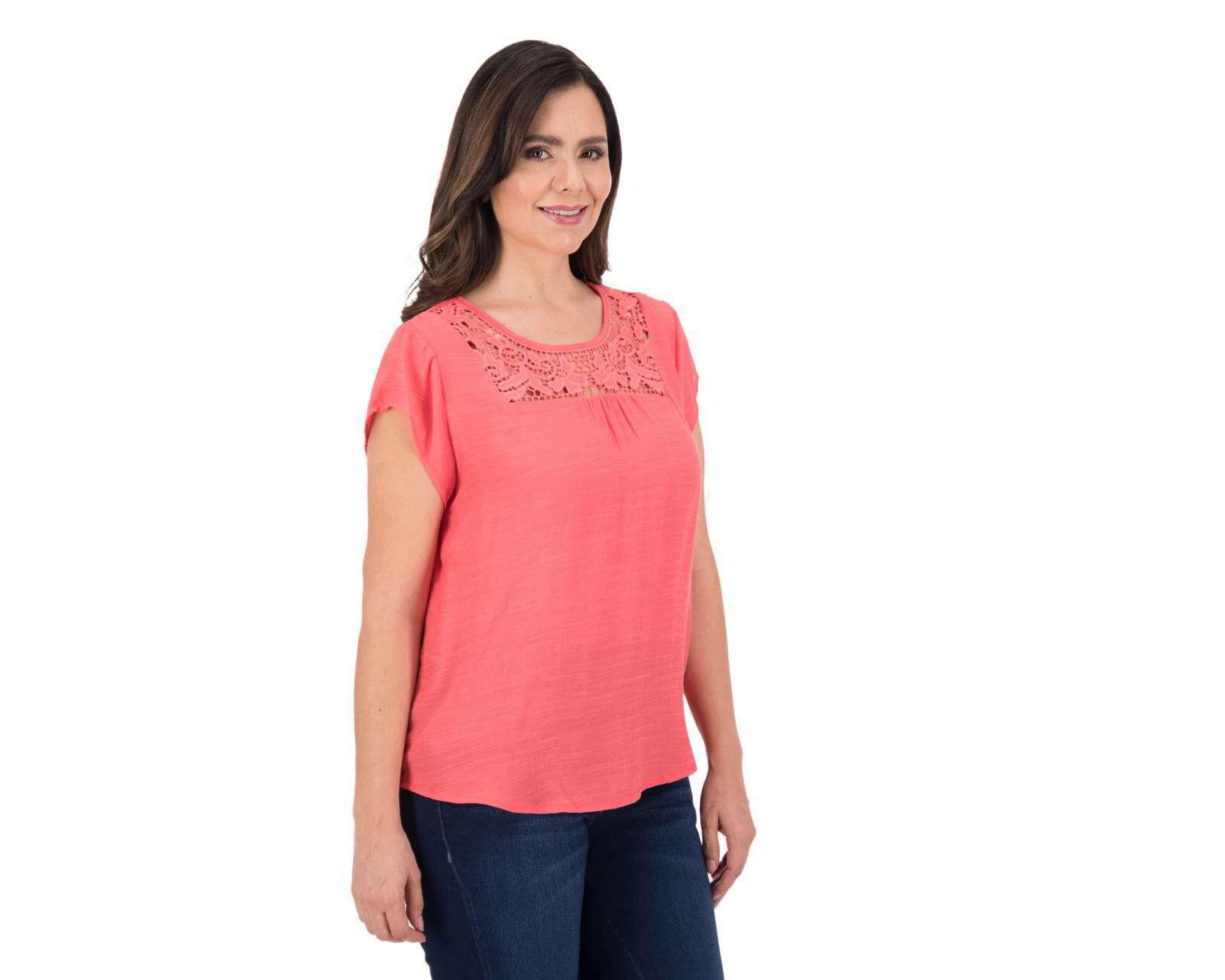 blusa color coral
