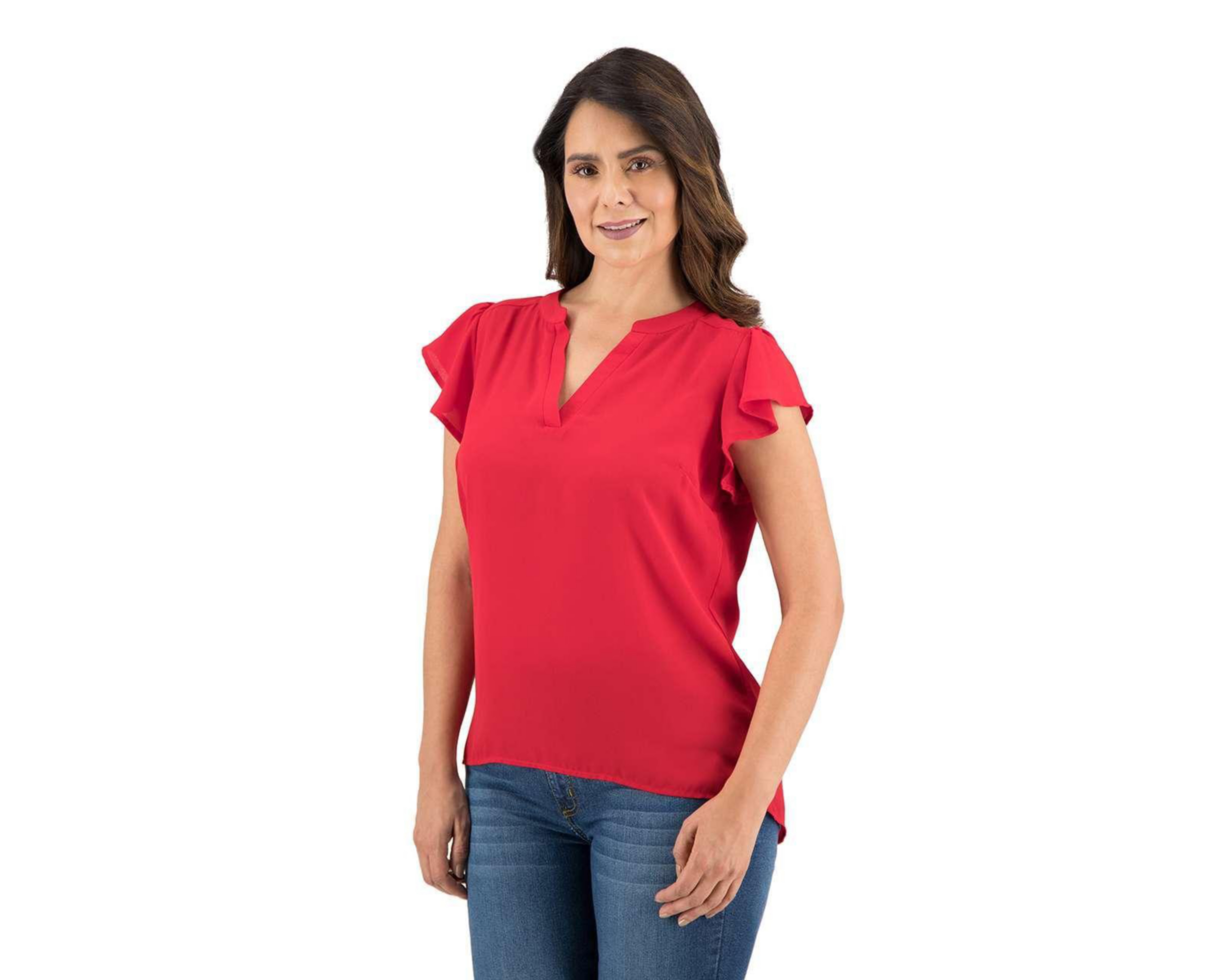 blusas de color rojo