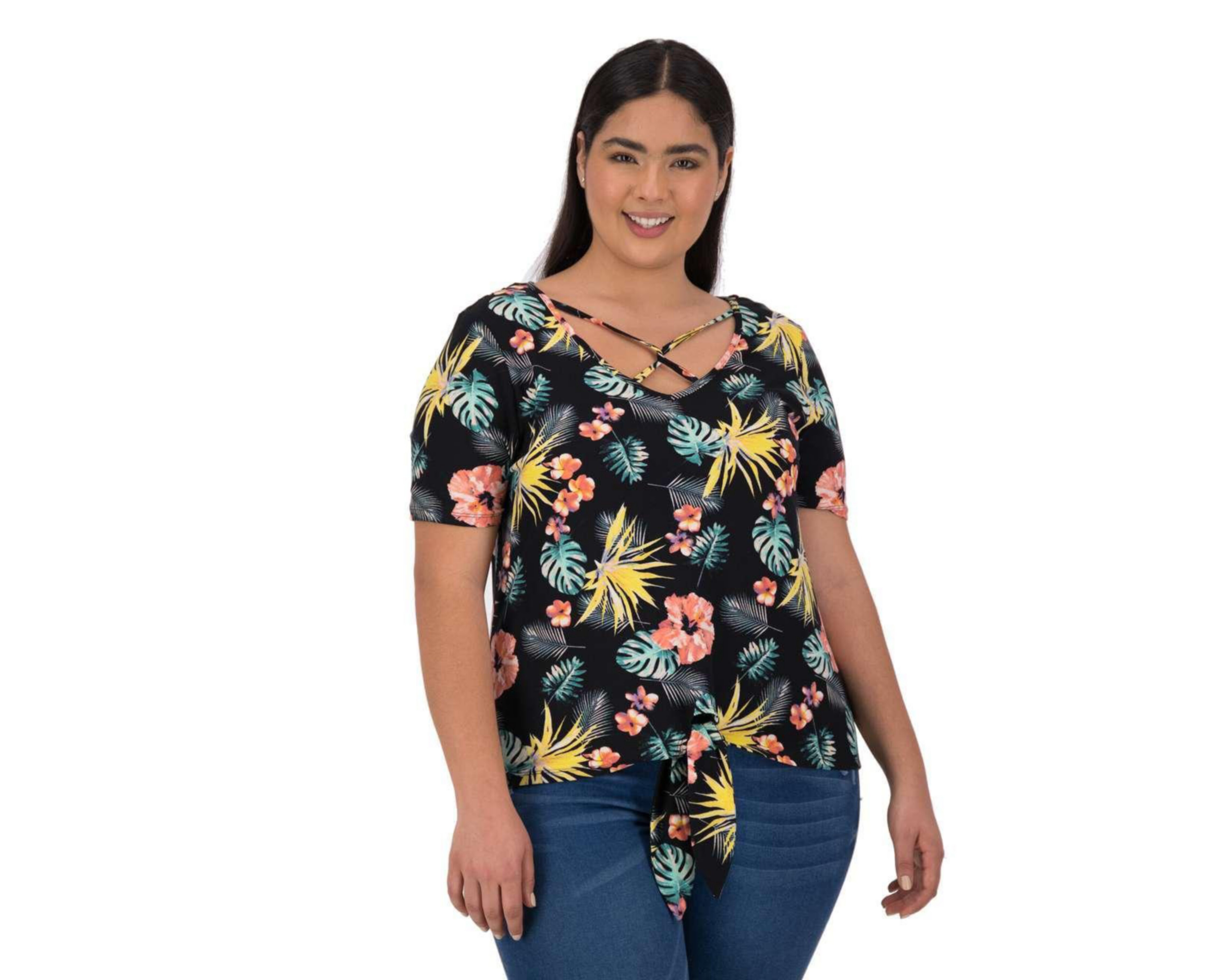blusa estampada mujer