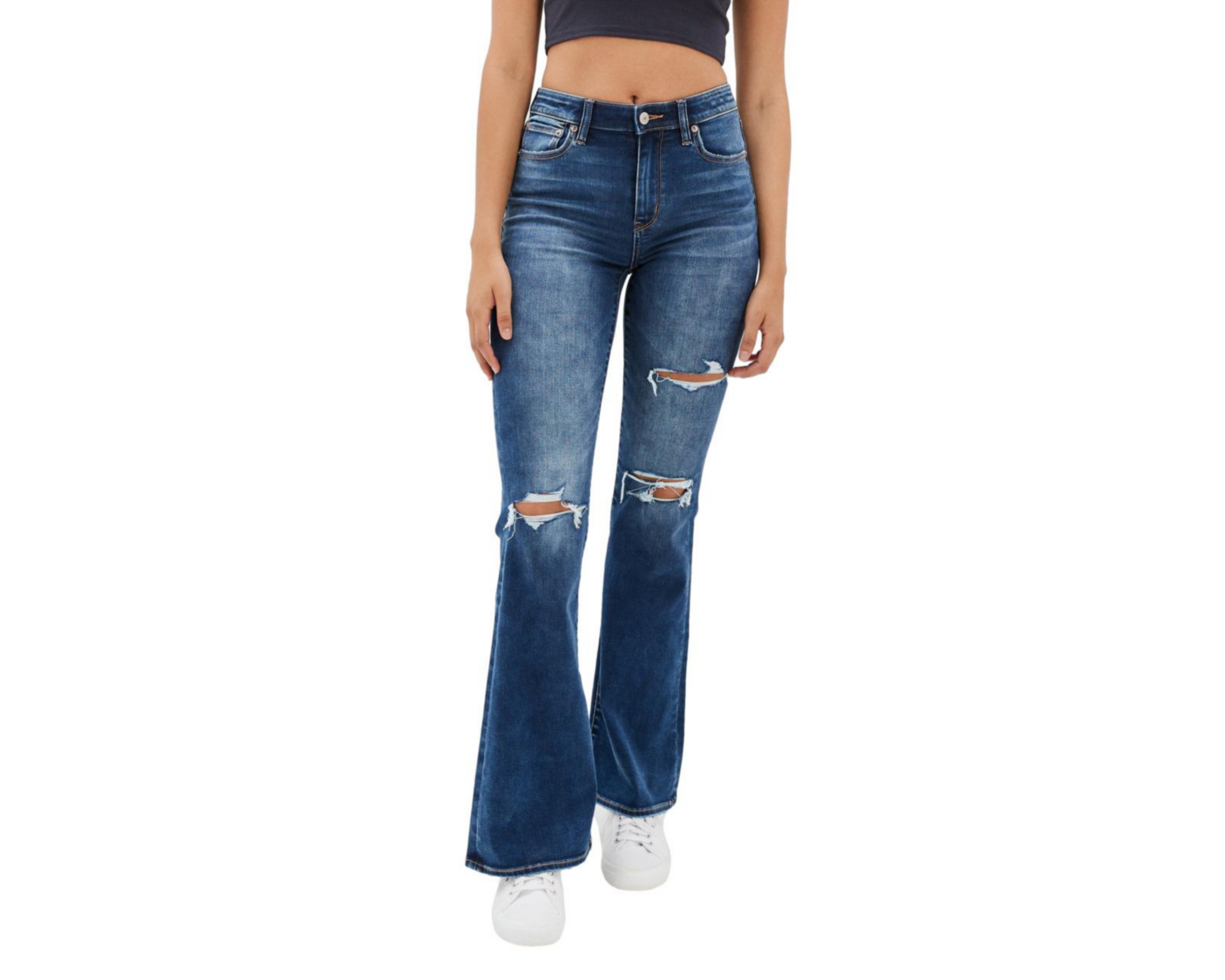 Jeans American Eagle Outfitters Flare con Destrucciones | Coppel Jeans American Eagle Outfitters Flare con Destrucciones | Coppel