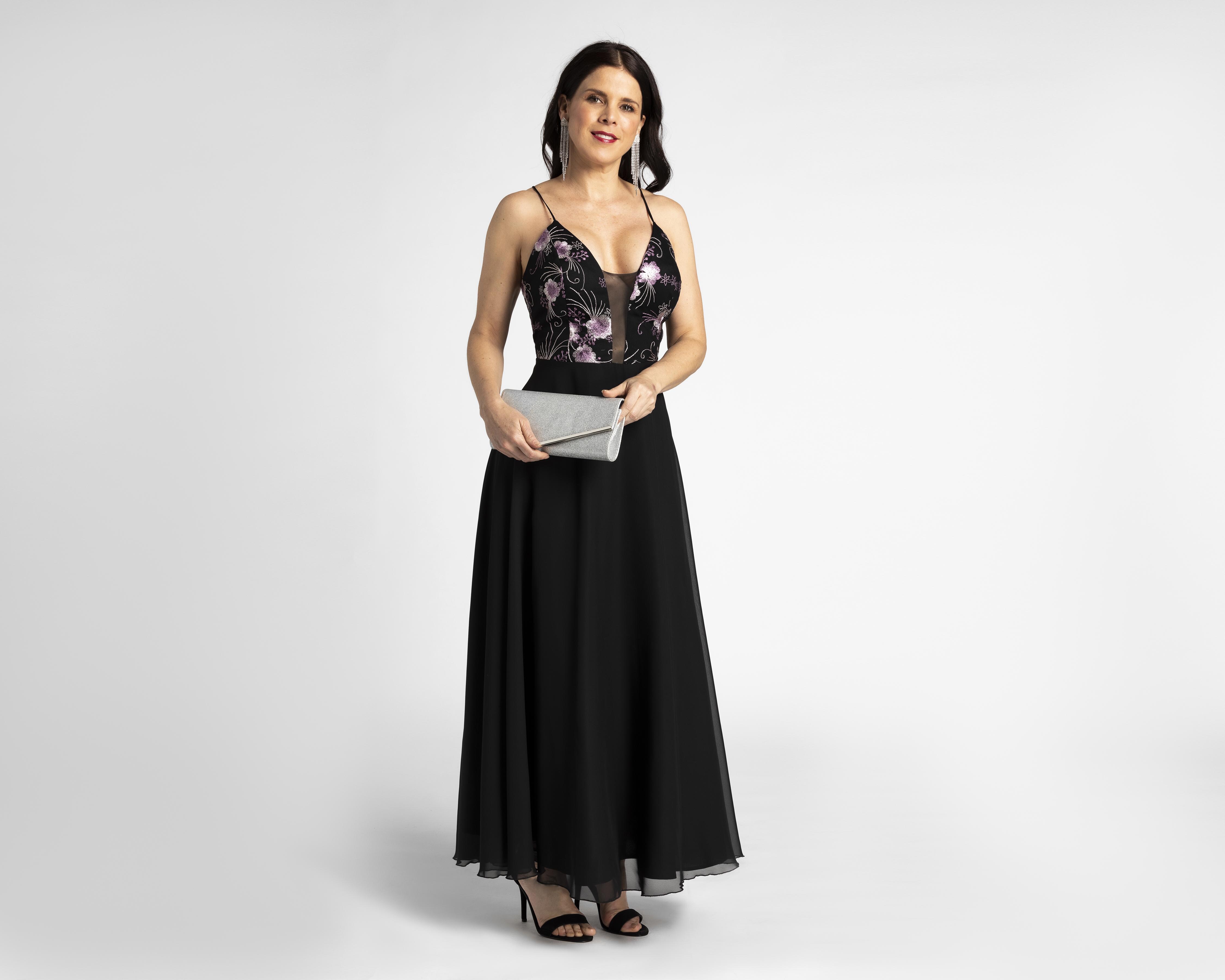 Vestido Nina Ferre de Fiesta Largo Estampado Floral | Coppel Vestido Nina Ferre de Fiesta Largo Estampado Floral | Coppel