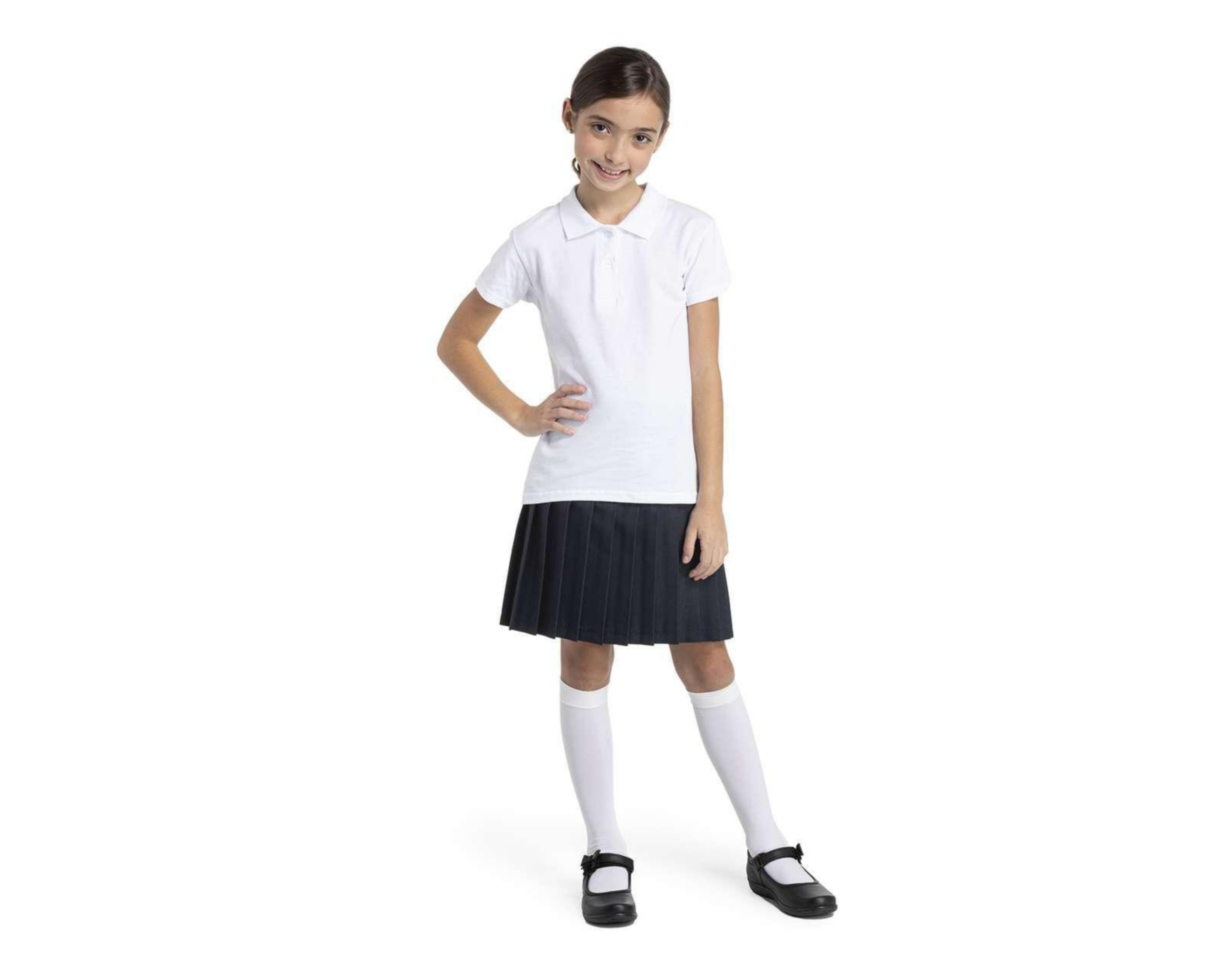 blusa blanca escolar