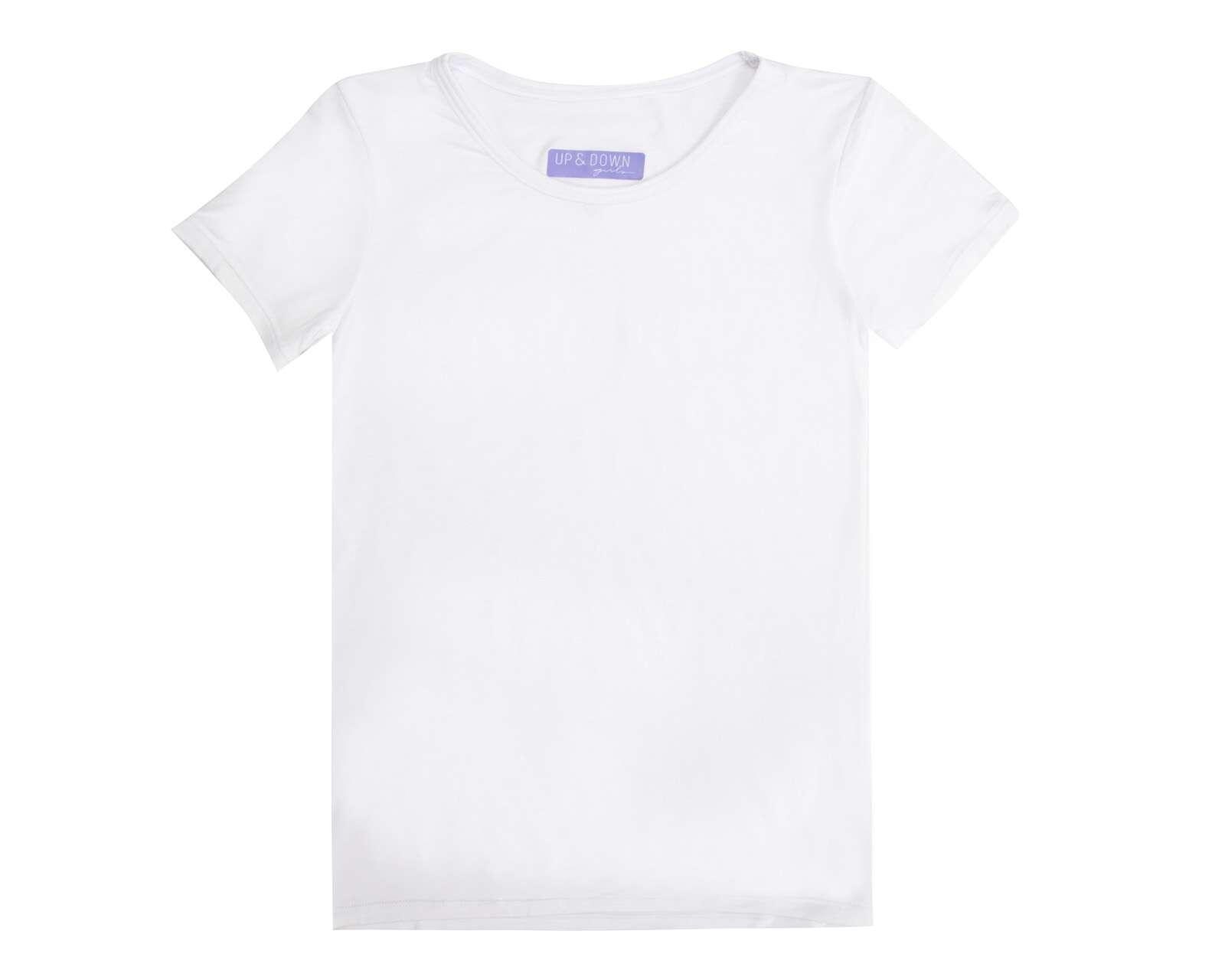 camiseta blanca basica niña