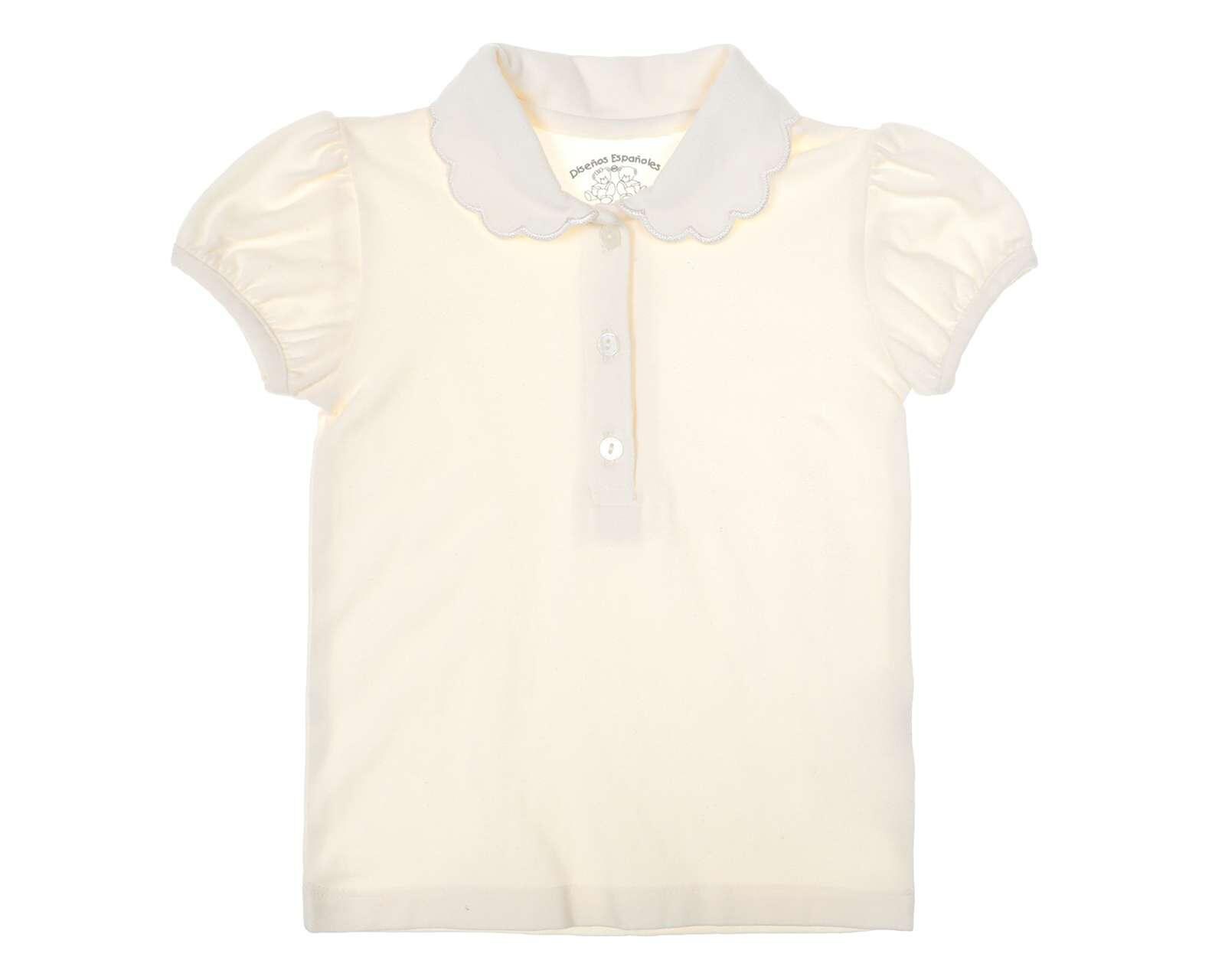 Playera Tipo Polo Disenos Espanoles Para Bebe Nina Coppel