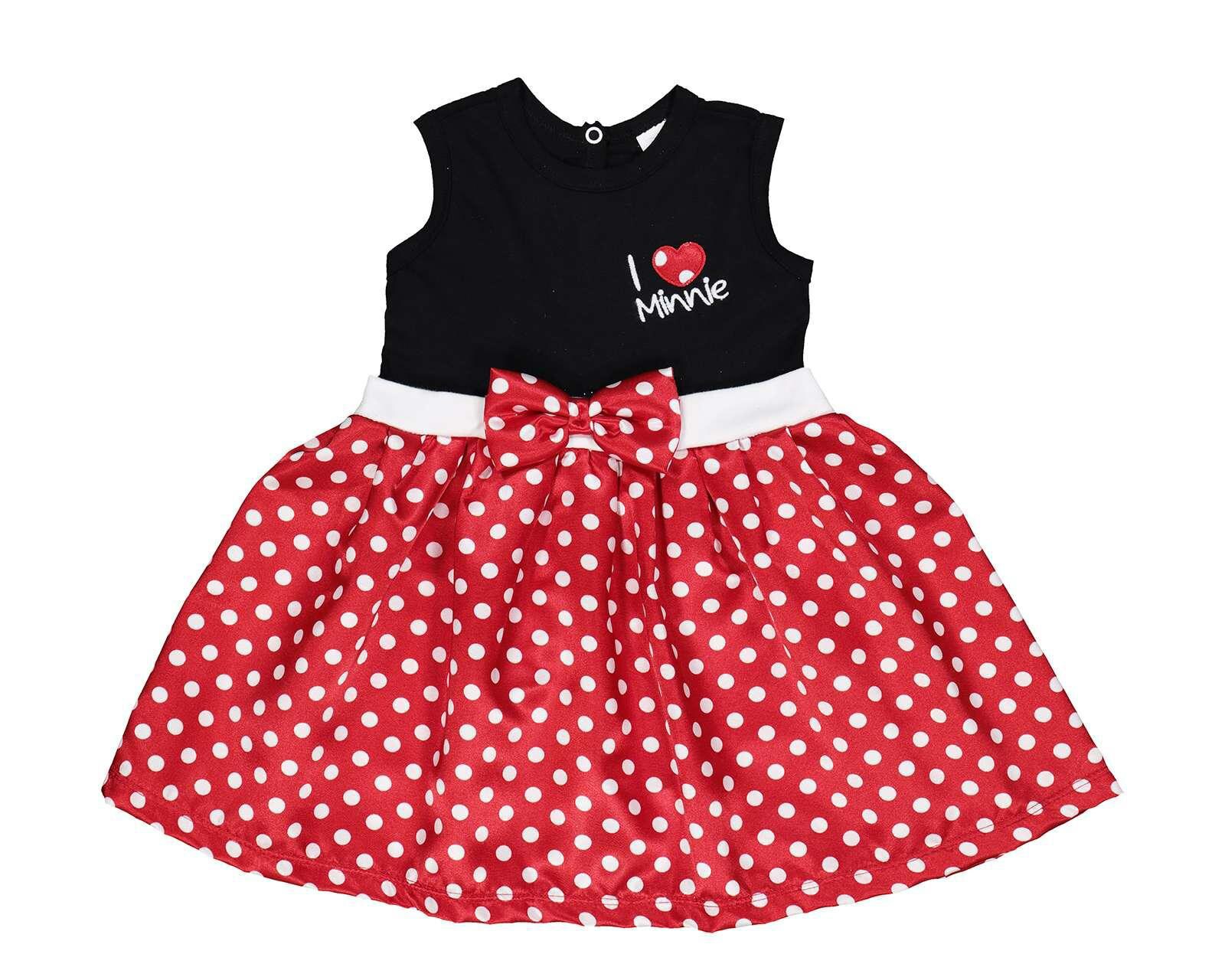 Vestido Disney Minnie Mouse de Algodón para Bebé Niña | Coppel Vestido Disney Minnie Mouse de Algodón para Bebé Niña | Coppel