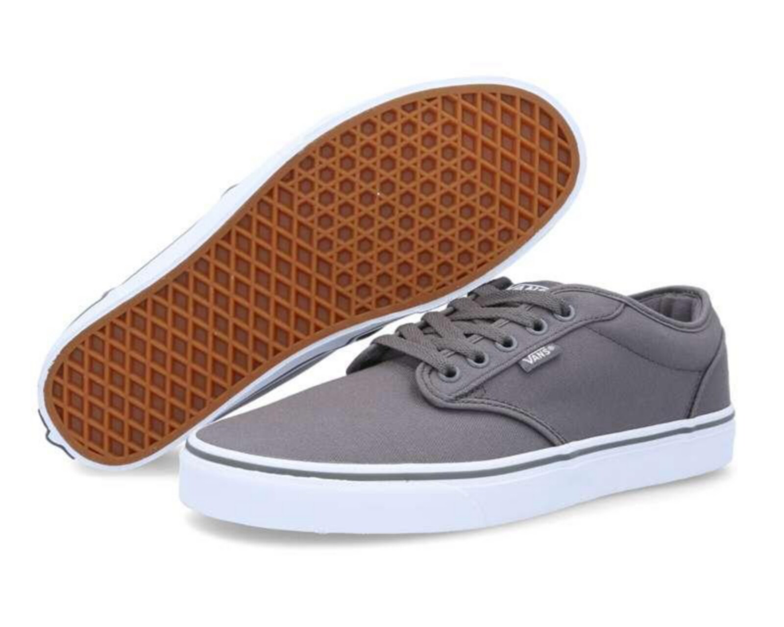 vans grises para hombre