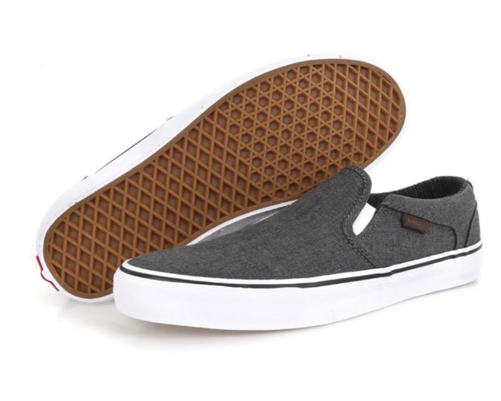 tenis vans hombre gris